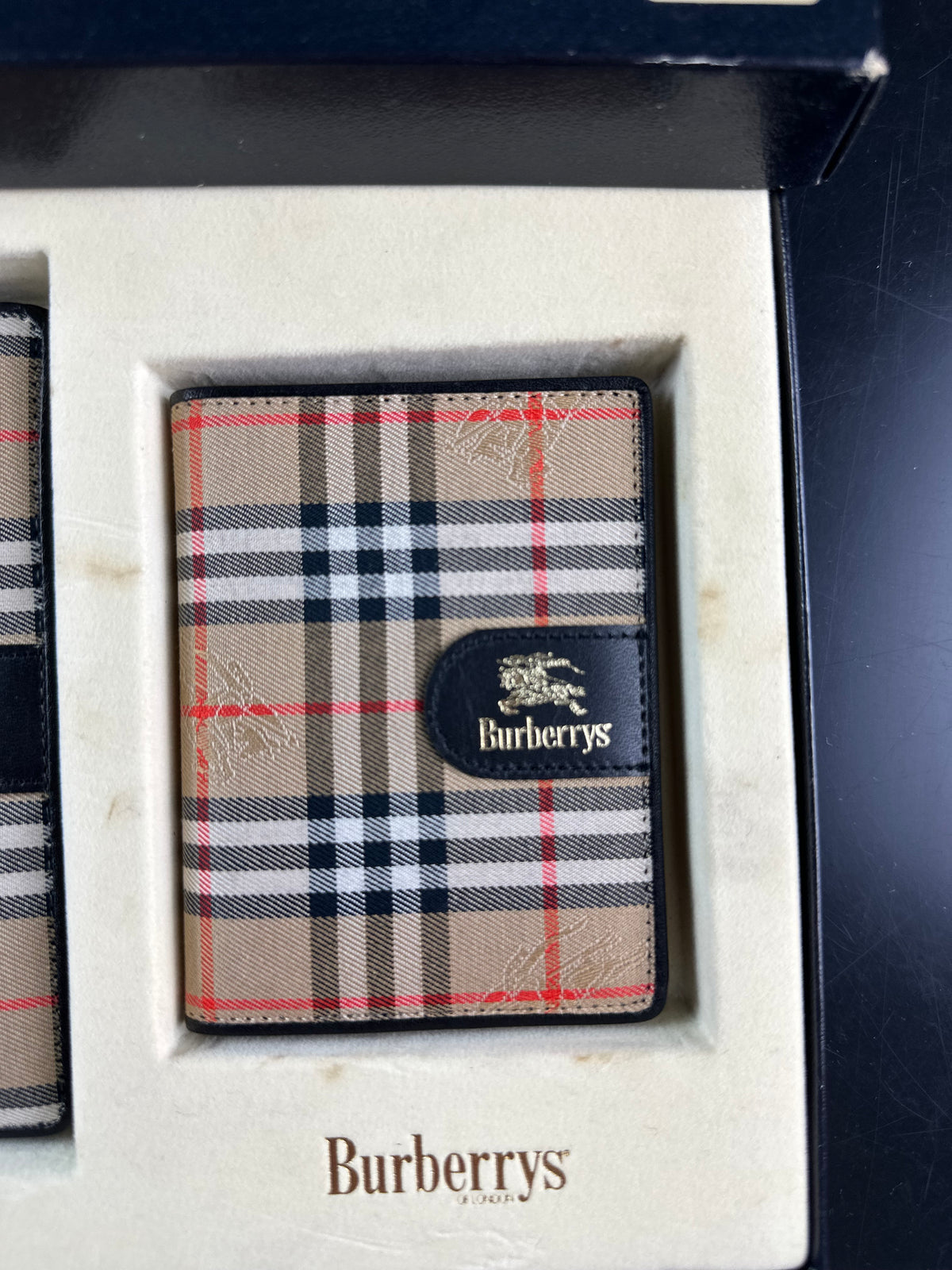 Vintage Burberry Nova Check Agenda Planner Notebook Cover