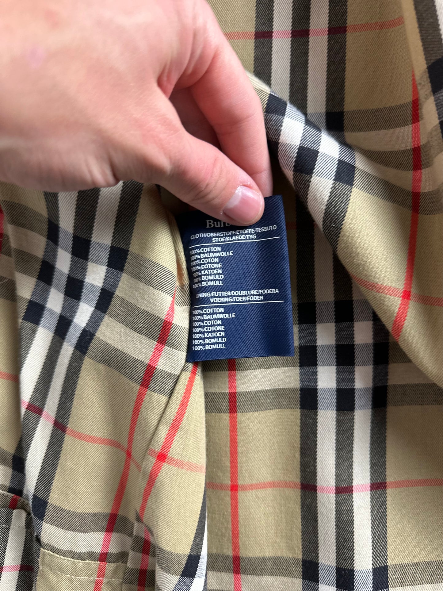 Vintage Burberry Car Coat Beige Size 46 S