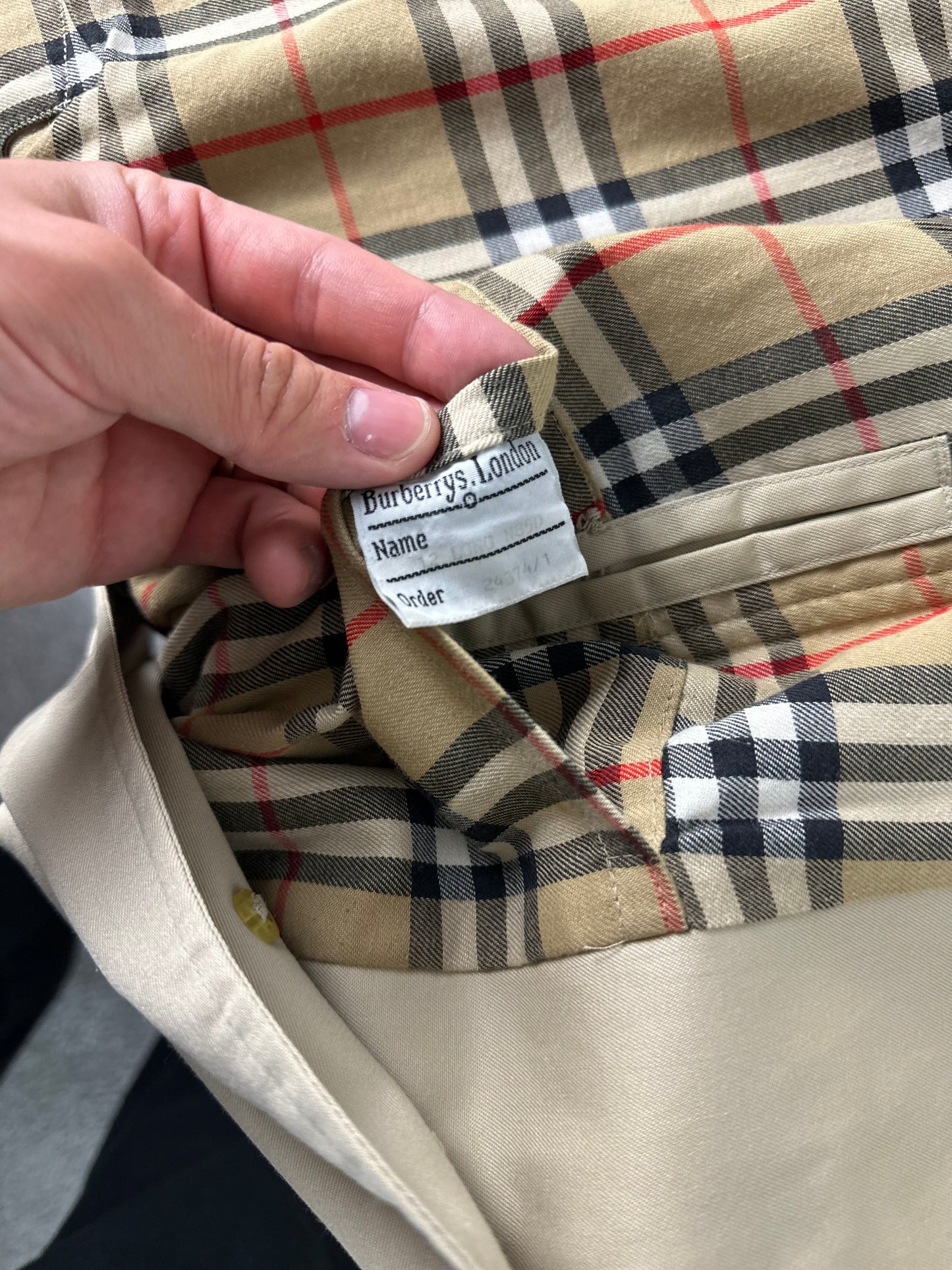 Vintage Burberry Car Coat Size 6 XXS