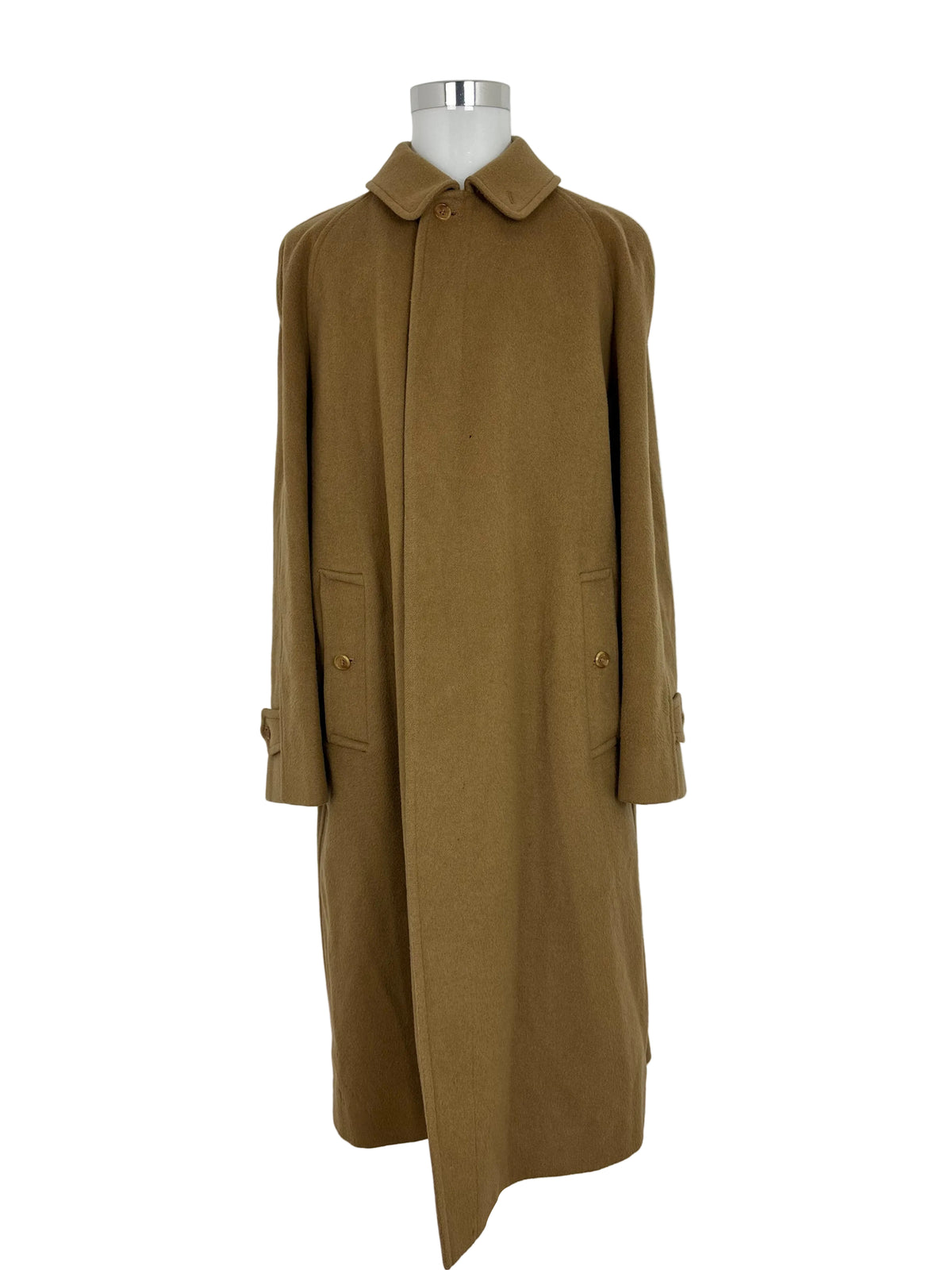Vintage Burberry Wool Coat Brown Size 60 XXXL