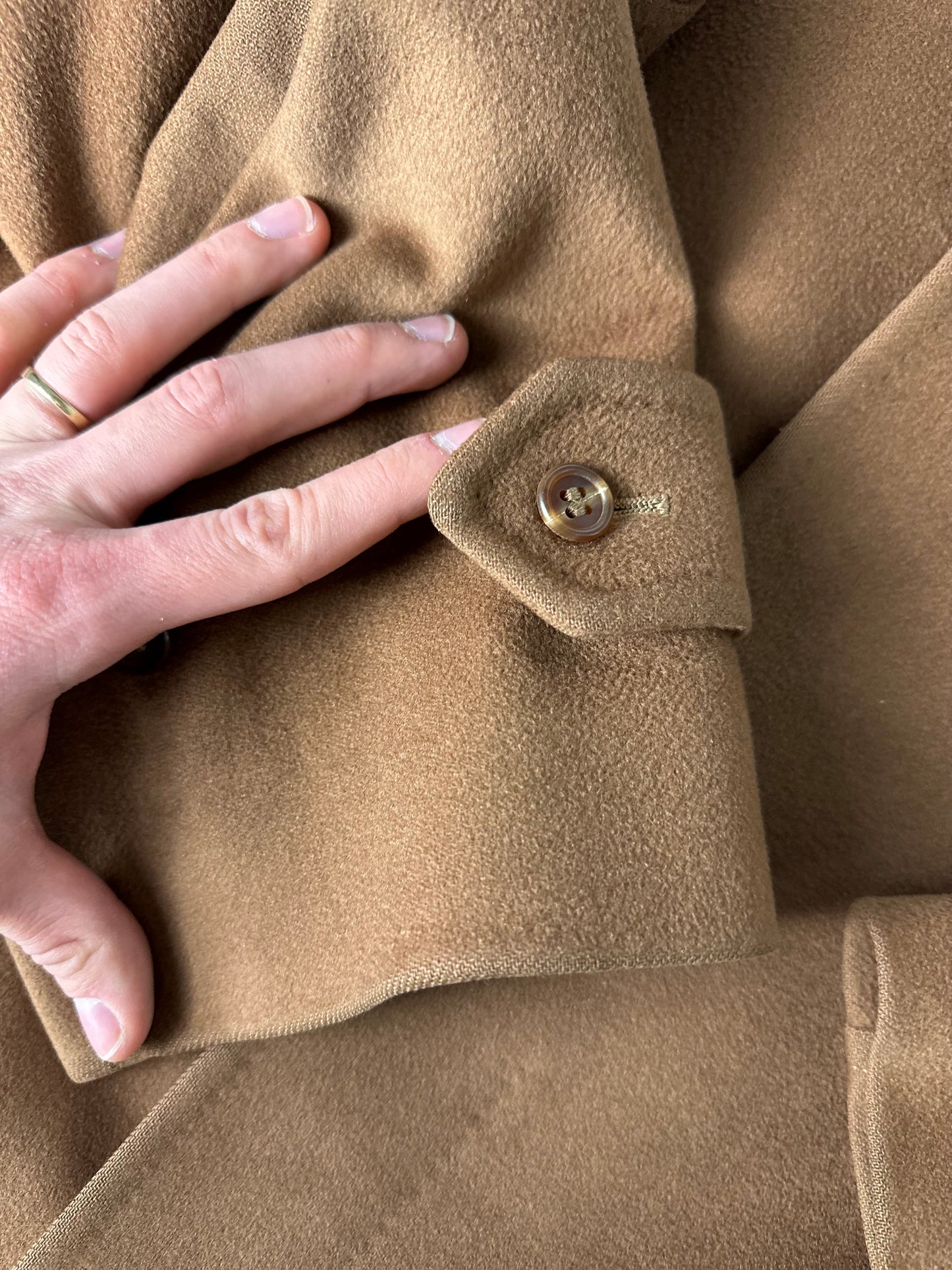 Vintage Burberry Wool Coat Brown Size 52 L