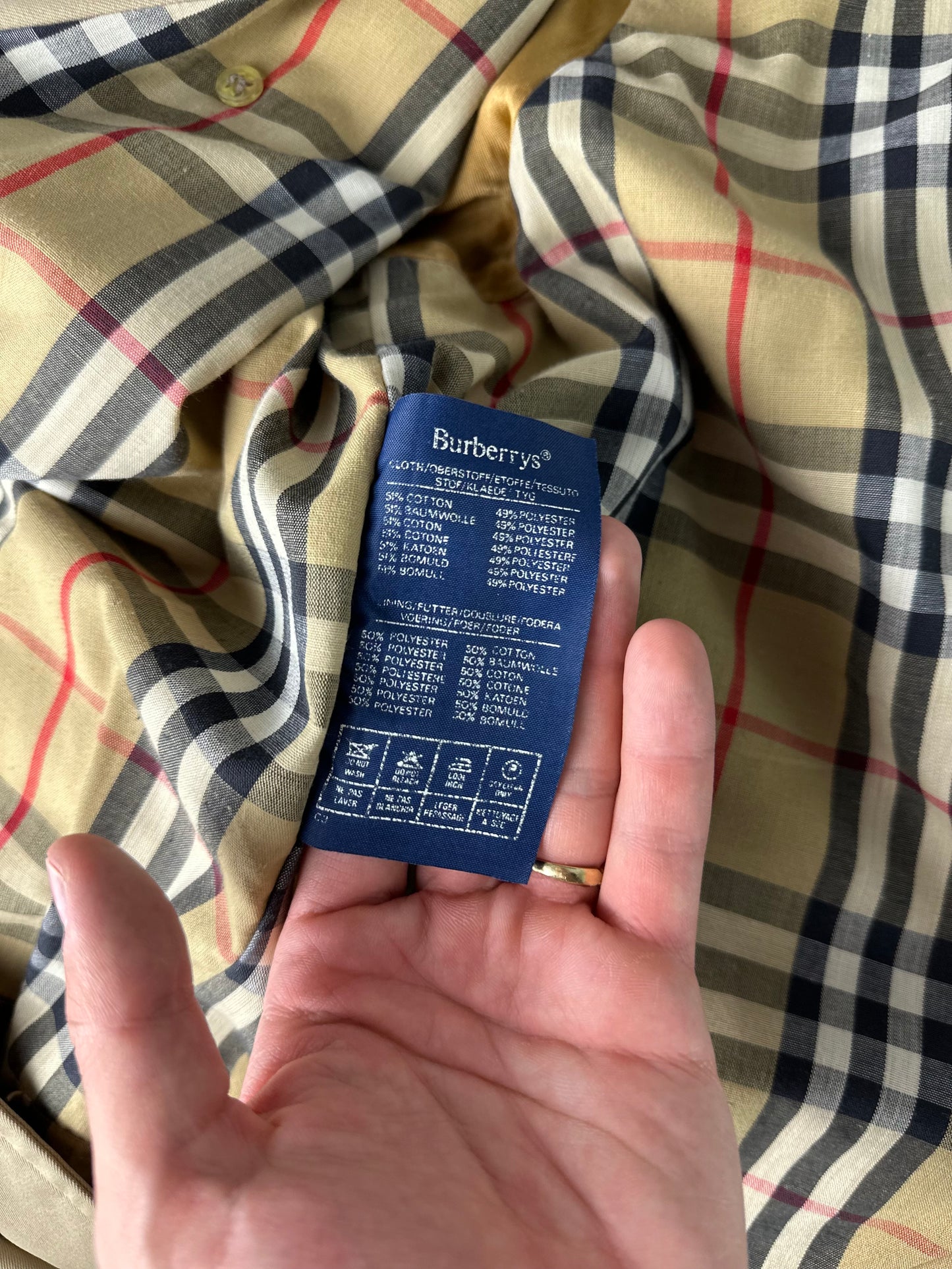 Vintage Burberry Trench Coat Size 48 M
