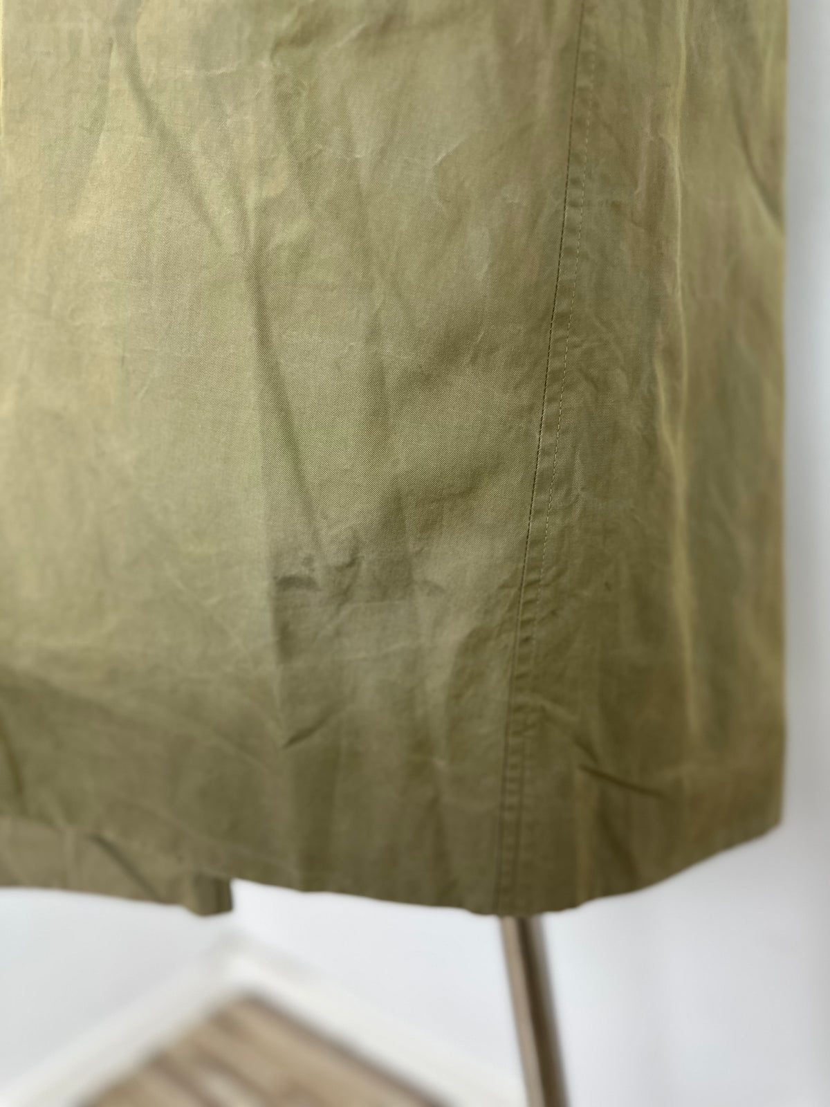 Vintage Burberry Car Coat Oliv Size 54 XL With Lining