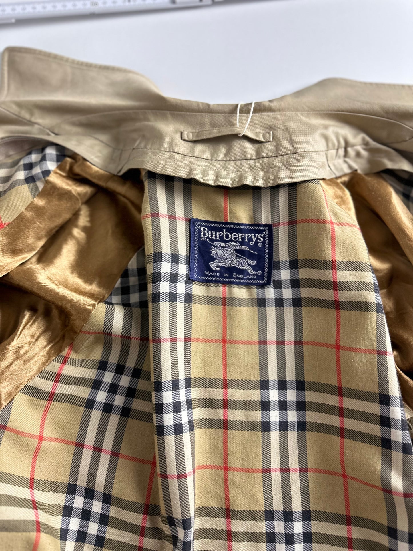 Vintage Burberry Car Coat Beige Size 46 S
