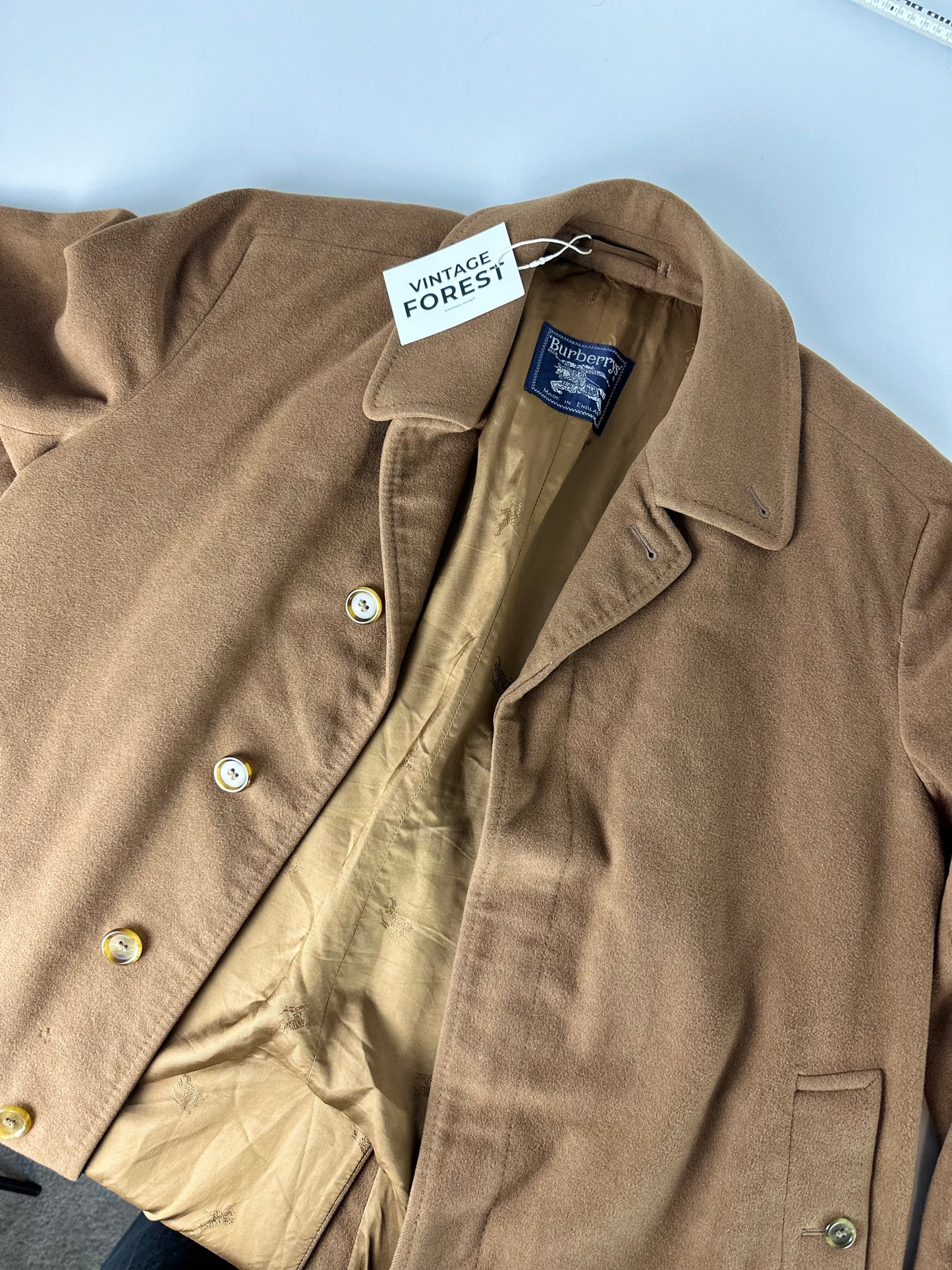 Vintage Burberry Camel Coat Size 52 L