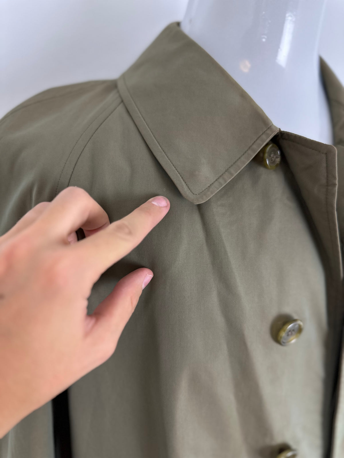 Vintage Burberry Car Coat Khaki 48 M