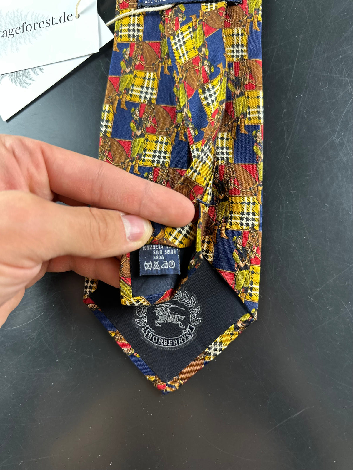 Vintage Burberry Silk Tie