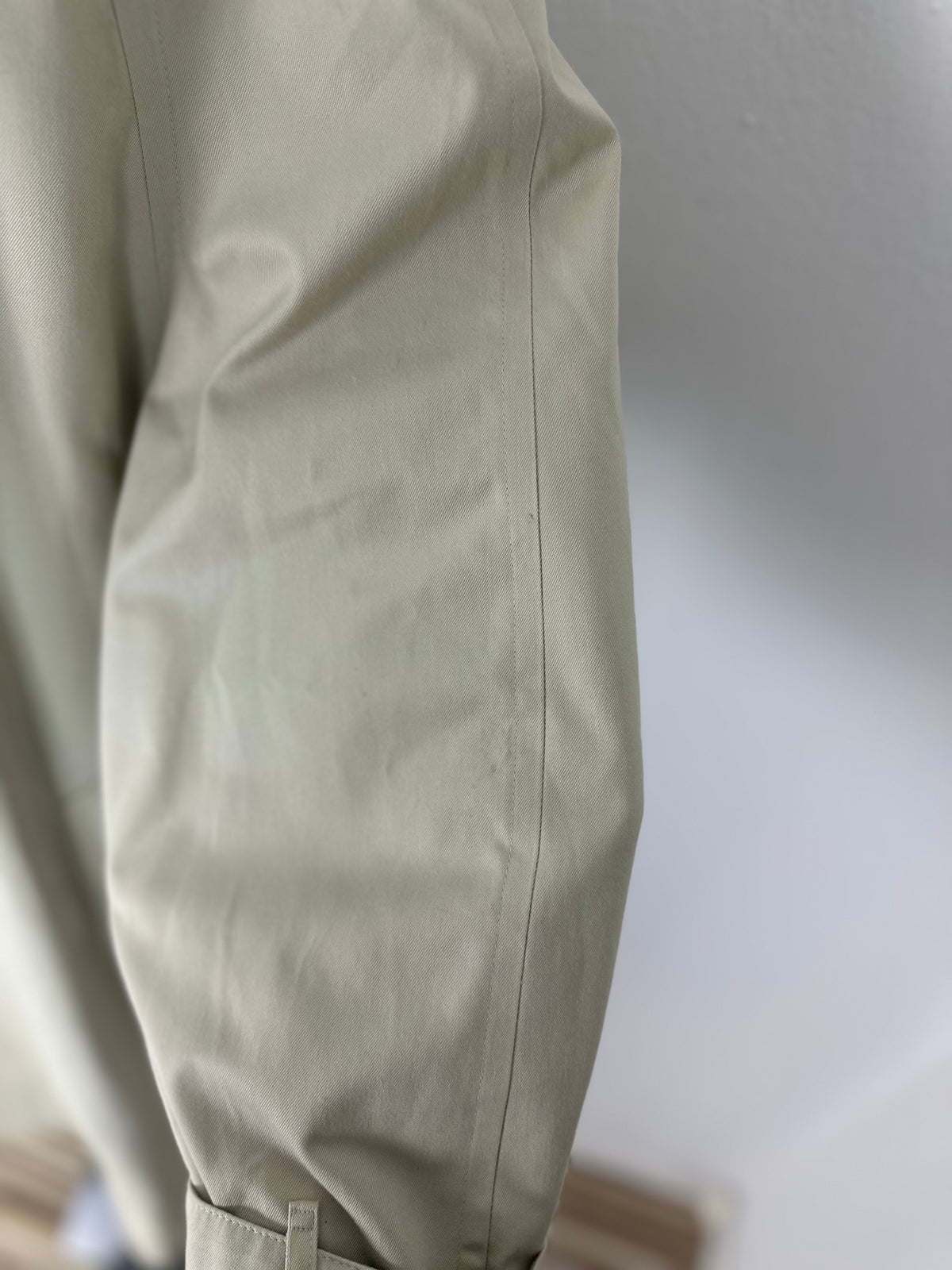 Vintage Burberry Trench Coat Creme Size 58 XXL