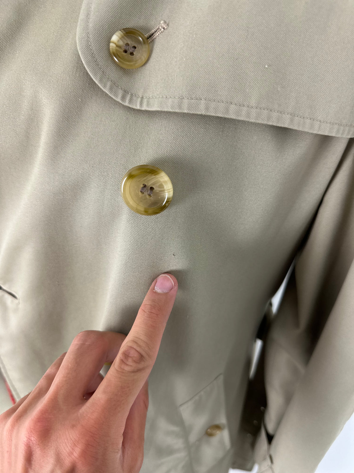 Vintage Burberry Trench Coat Beige Size 10 S