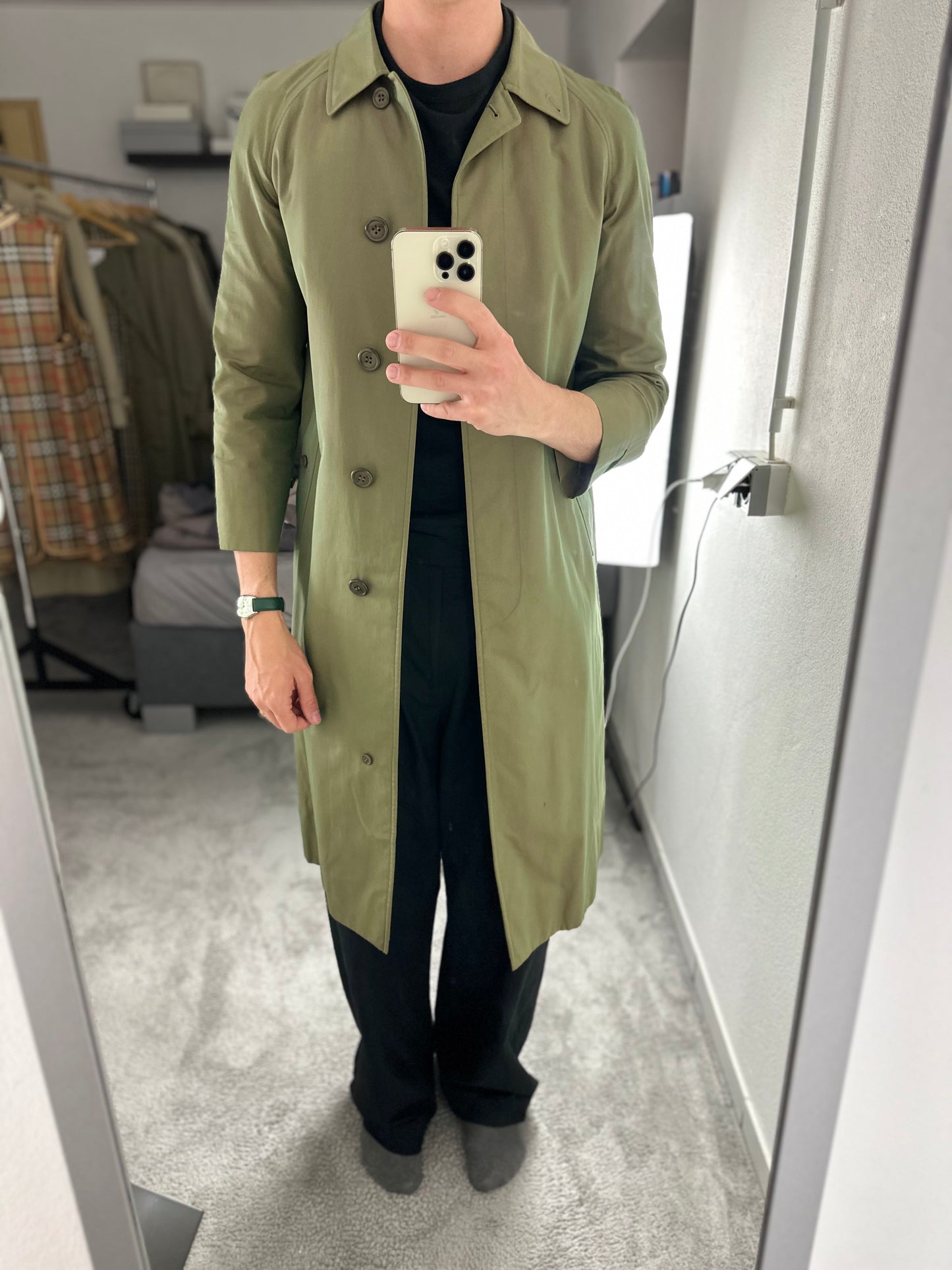 Vintage Burberry Trench Coat Size 10 S
