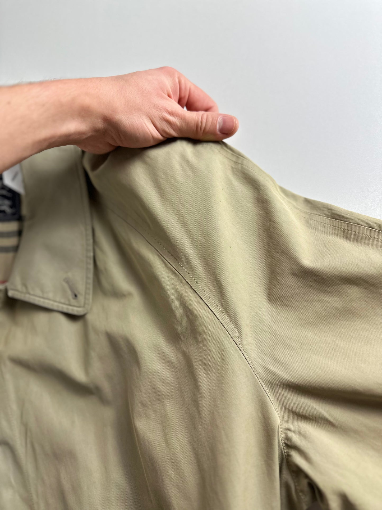 Vintage Burberry Car Coat Beige Size 58 XXL