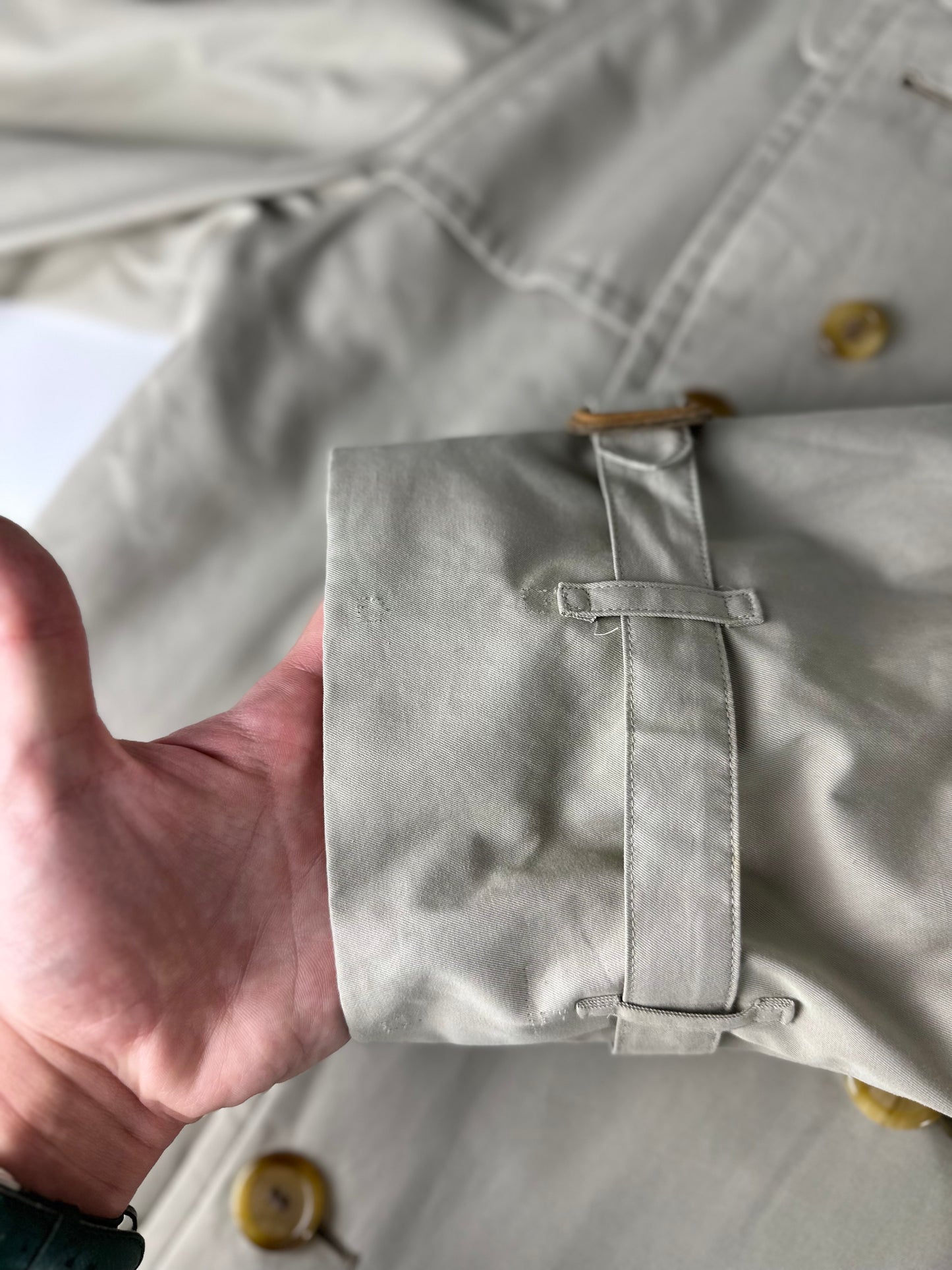 Vintage Burberry Trench Coat Size 48 M With Lining