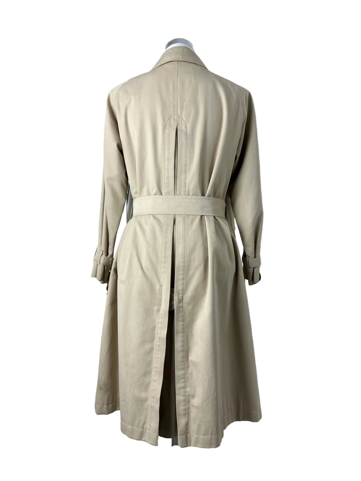 Vintage Burberry Trench Coat Creme Size 10 S