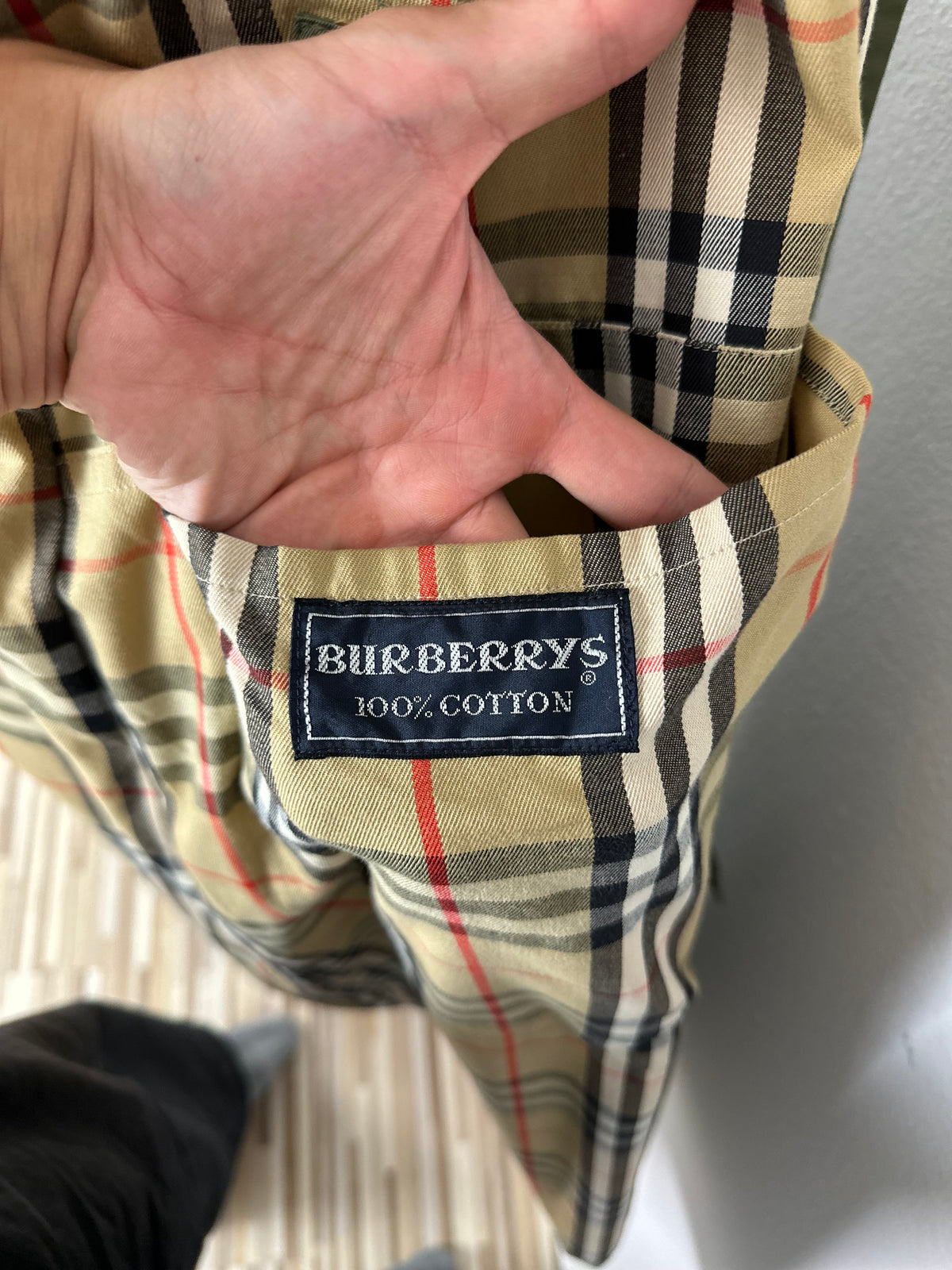Vintage Burberry Trench Coat Khaki Size 52 L