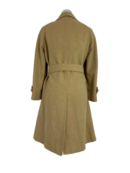 Vintage Burberry Wool Coat Beige Size 10 S