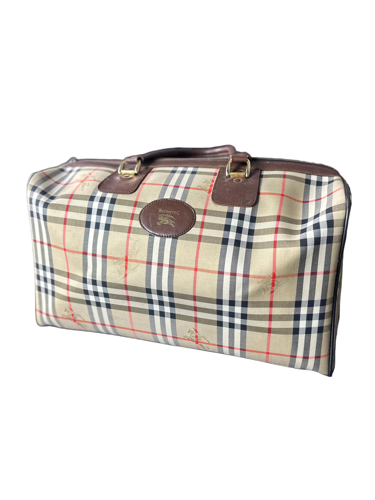 Vintage Burberry Nova Check Duffle Bag