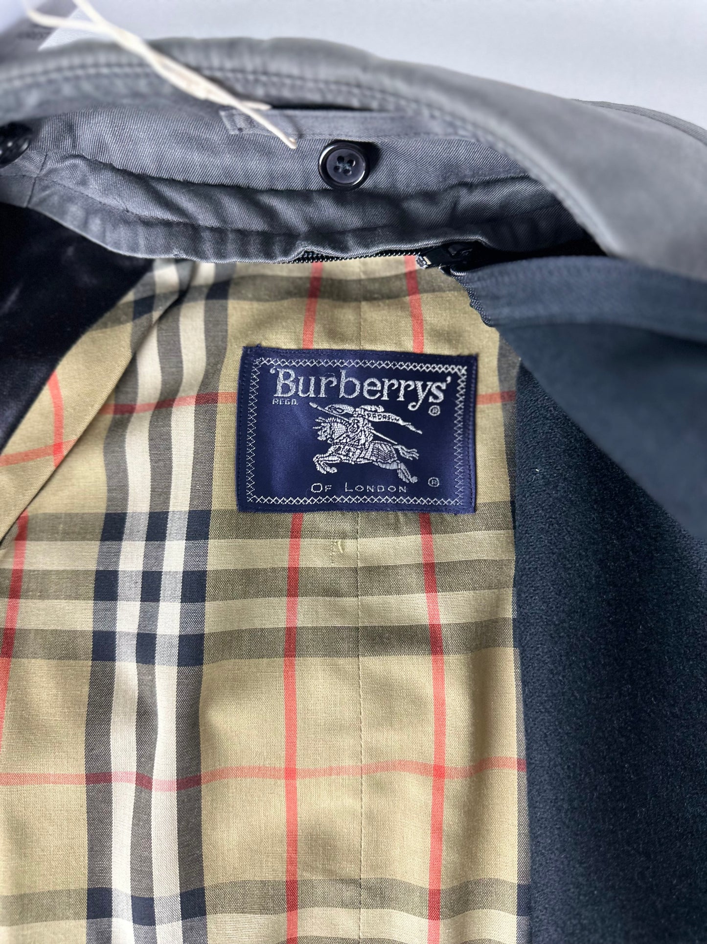 Vintage Burberry Trench Coat Size 14 L With Lining