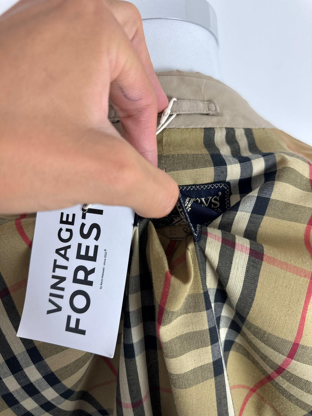 Vintage Burberry Car Coat Beige Size 52 L