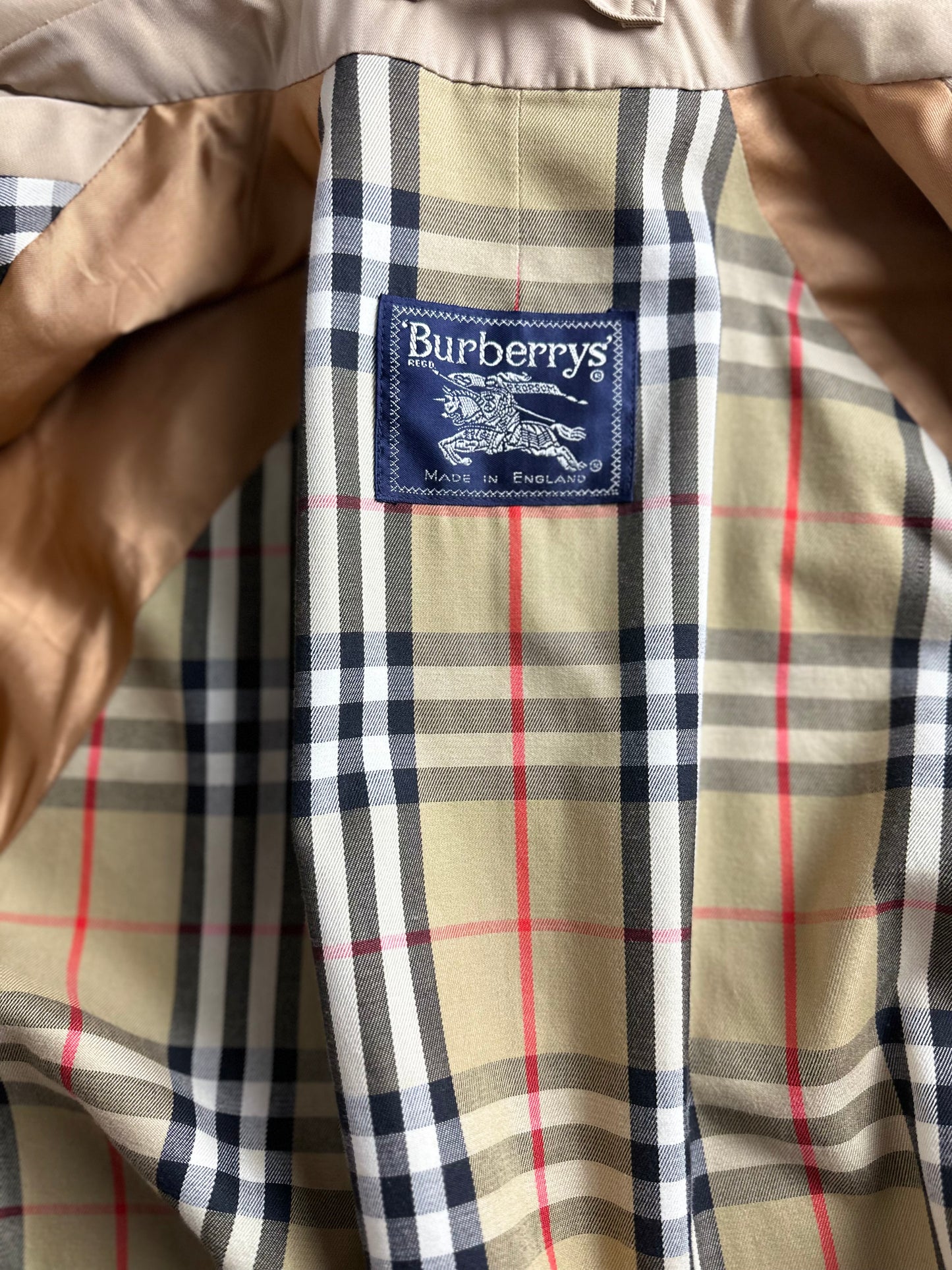 Vintage Burberry Car Coat Beige Size 46 S