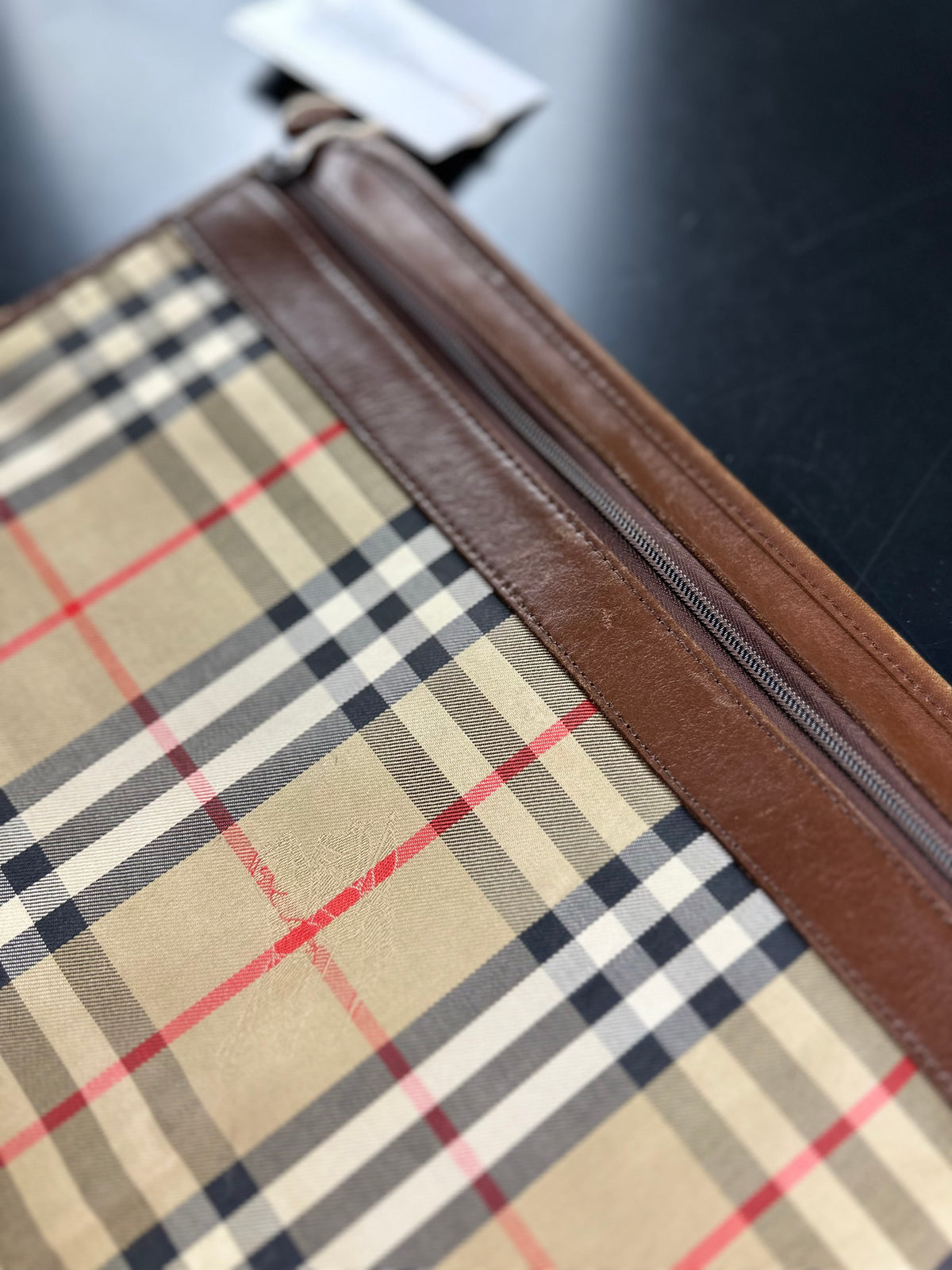 Vintage Burberry Haymarket Nova Check Clutch