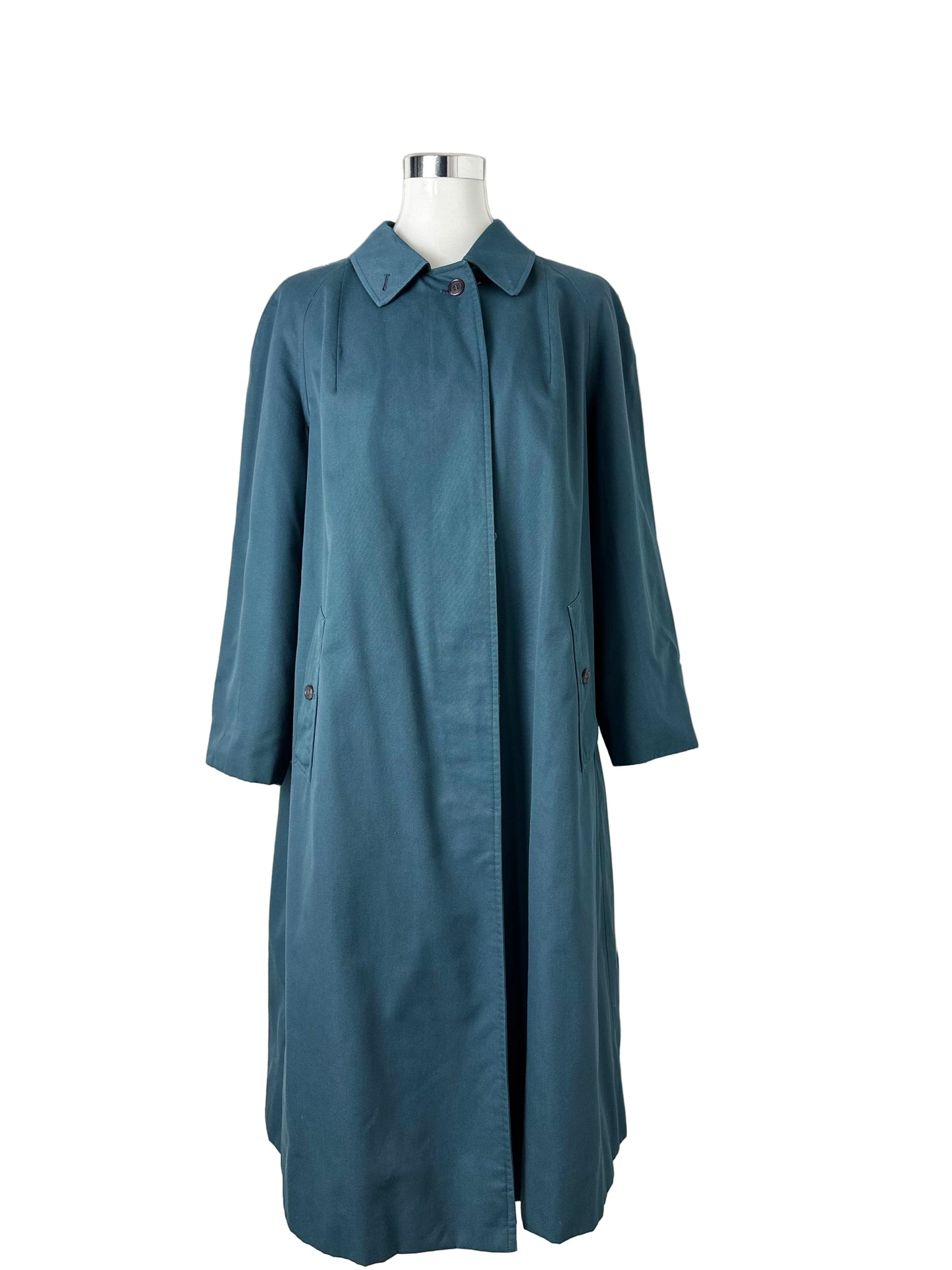 Vintage Burberry Car Coat Blue Size 14 L