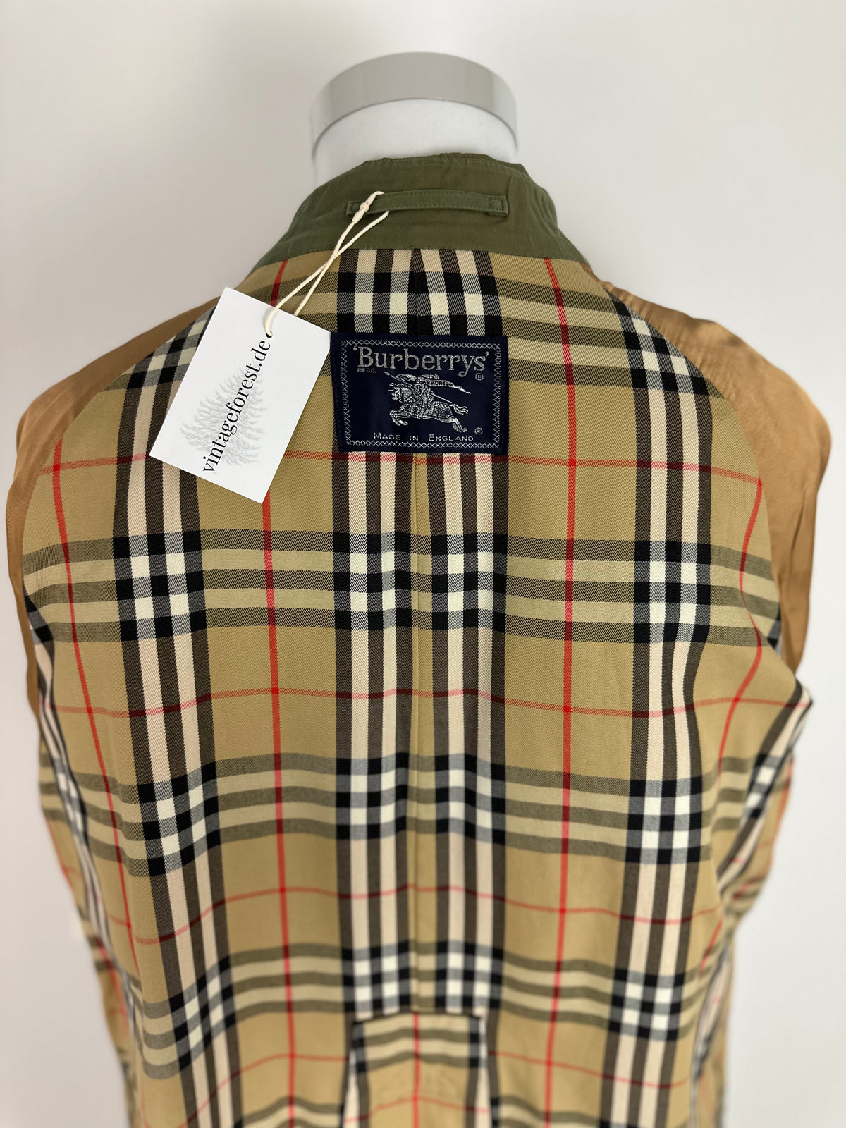 Vintage Burberry Trench Coat Khaki Size 52 L