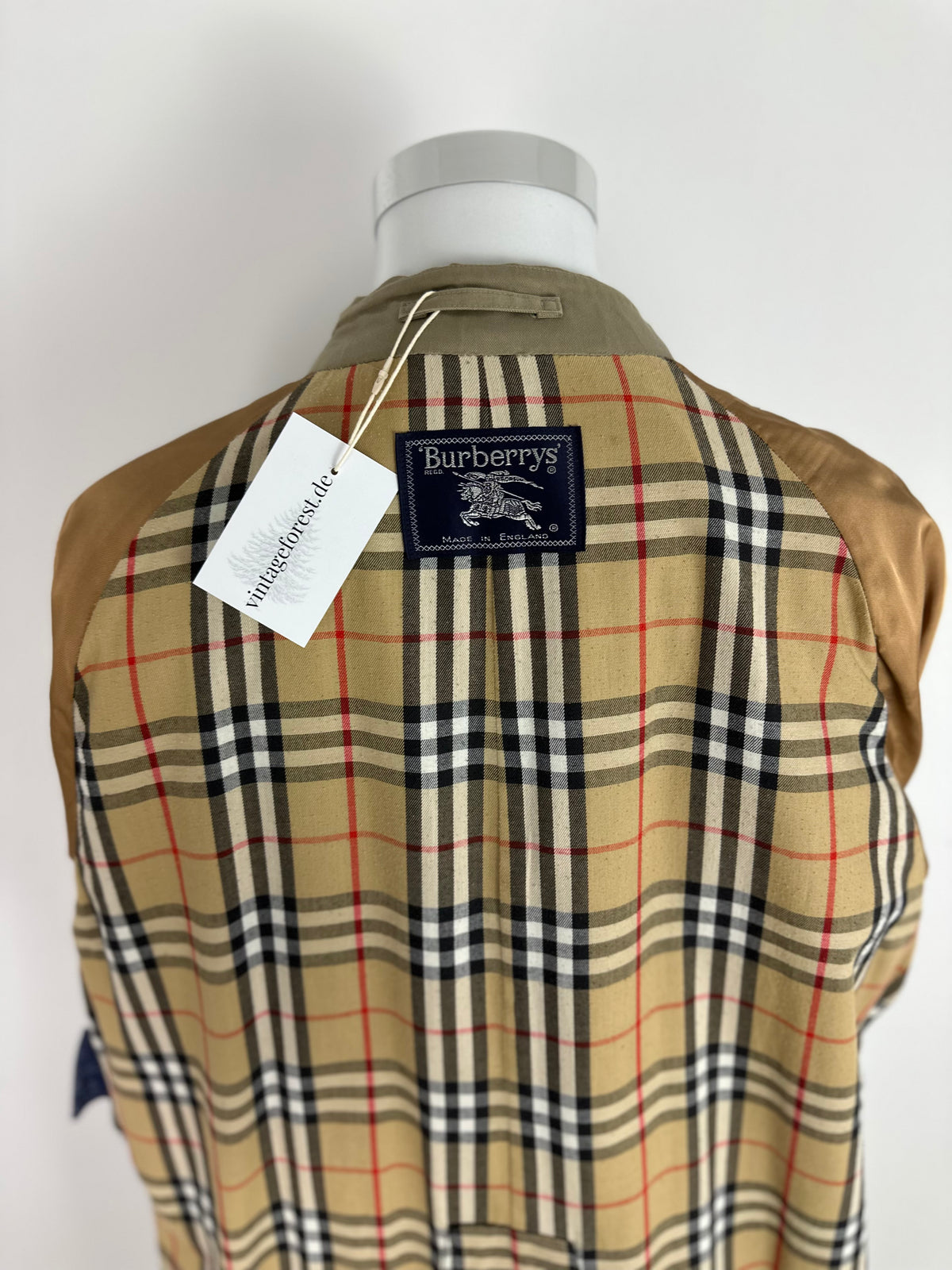 Vintage Burberry Trench Coat Beige Size 56 XL