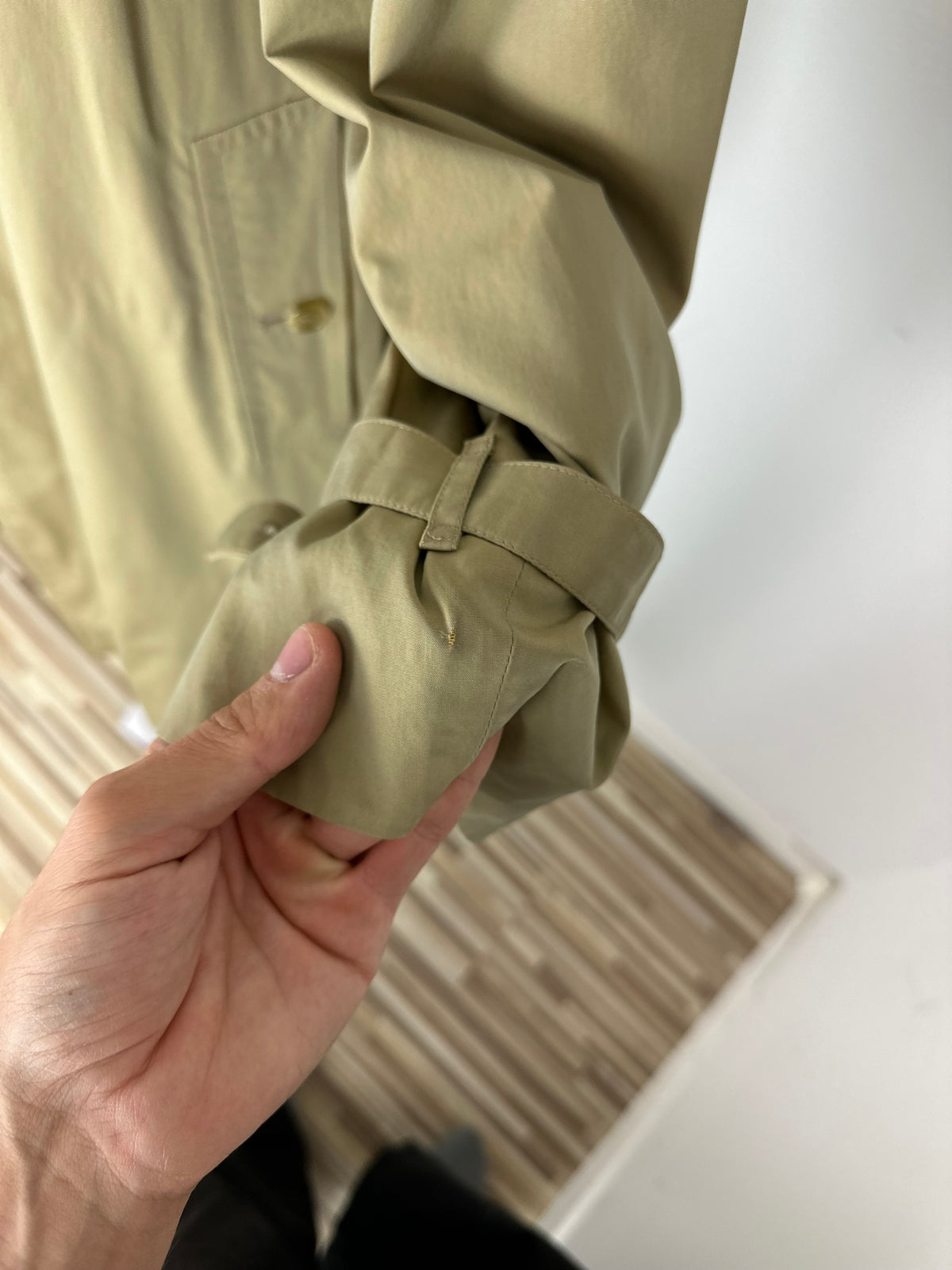 Vintage Burberry Trench Coat Beige Size 60 XXXL