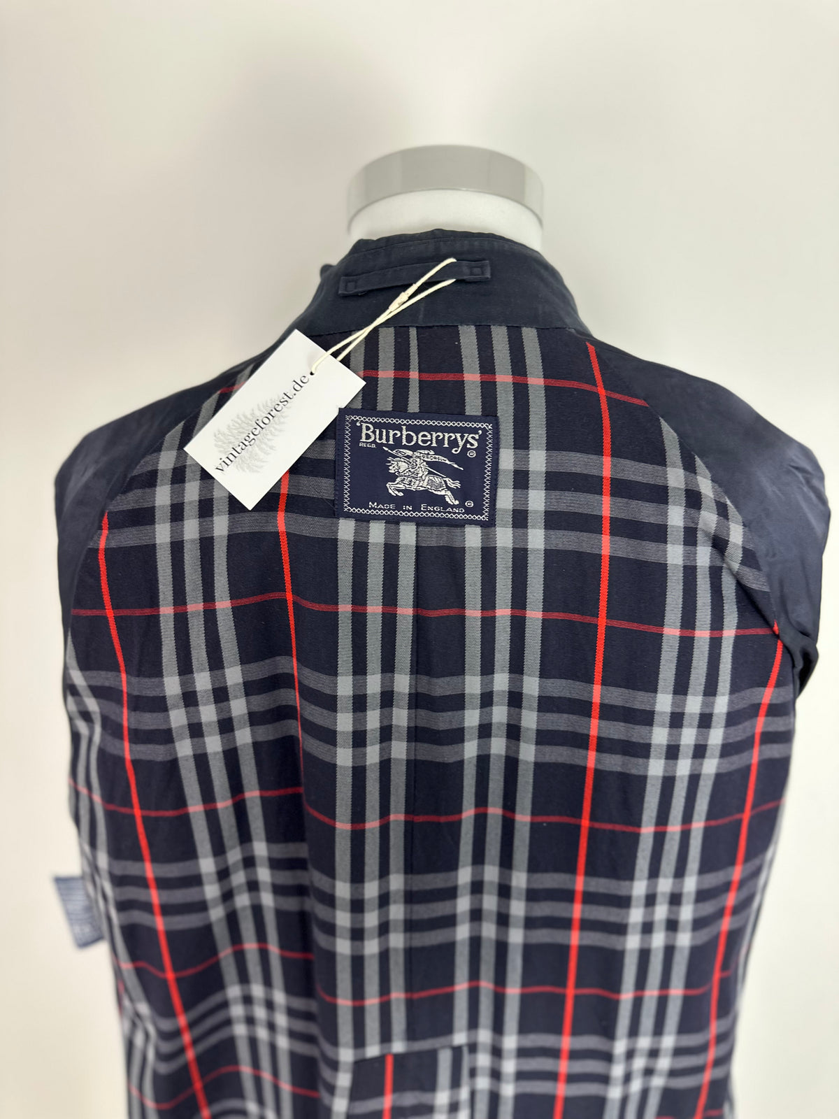 Vintage Burberry Trench Coat Navy Size 50 L