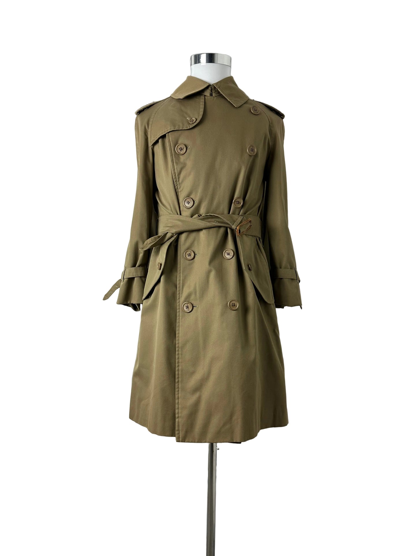Vintage Burberry Trench Coat Mustard Size 44 XS
