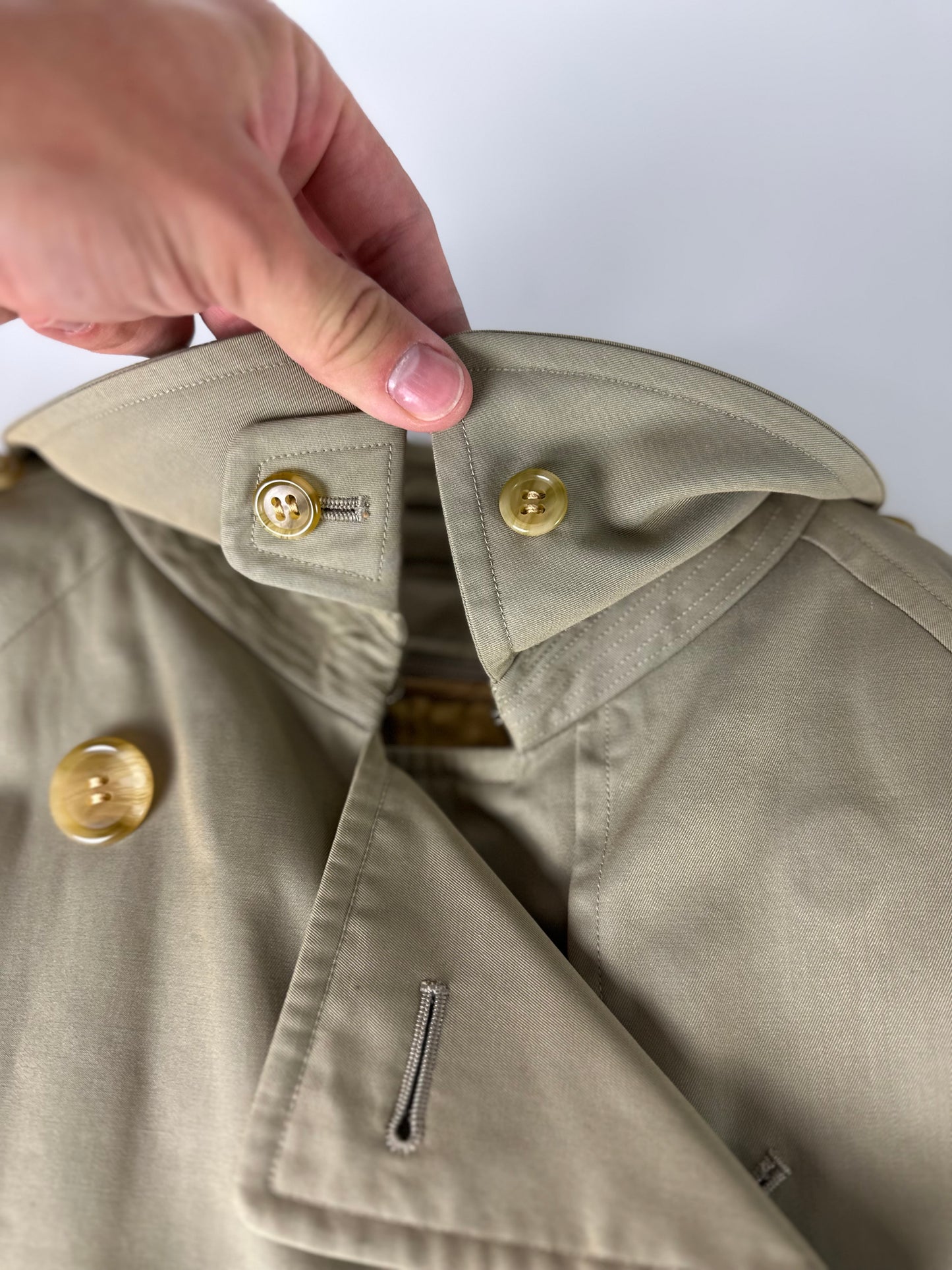 Vintage Burberry Trench Coat Size 10 S With Lining