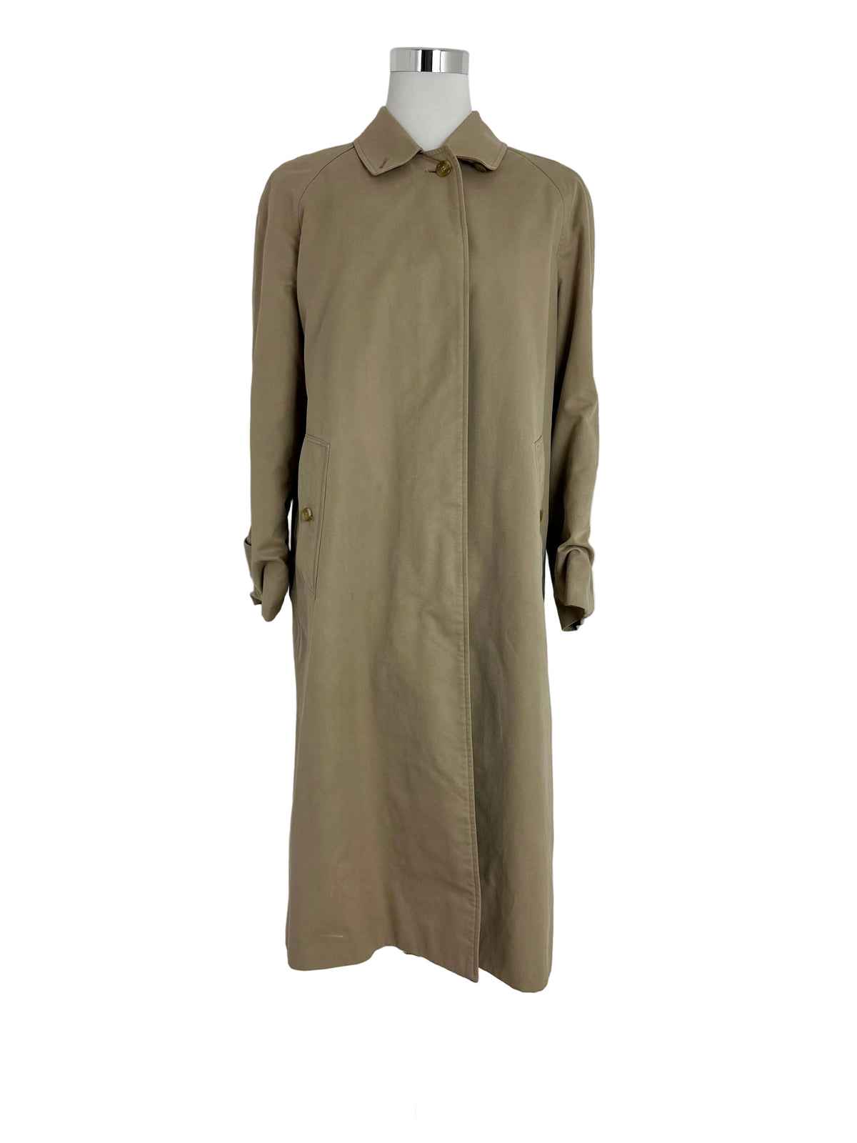 Vintage Burberry Car Coat Beige Size 10 S