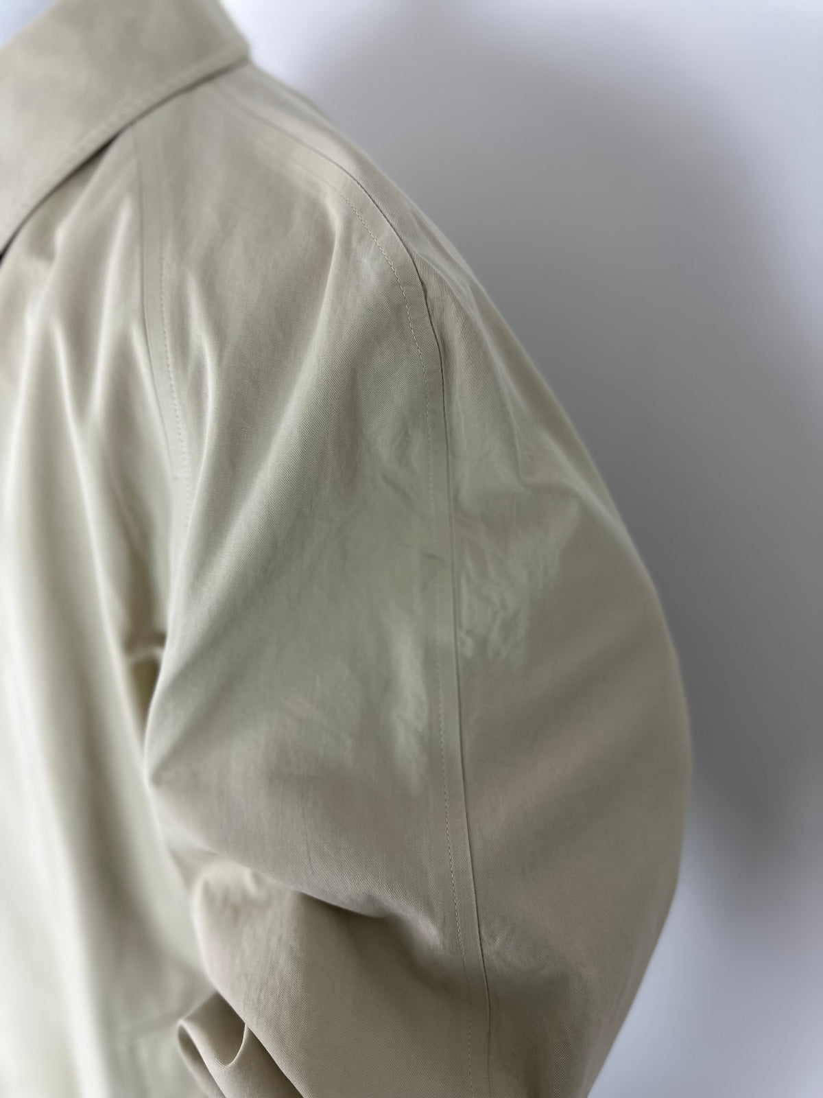 Vintage Burberry Car Coat Creme Size 58 XXL