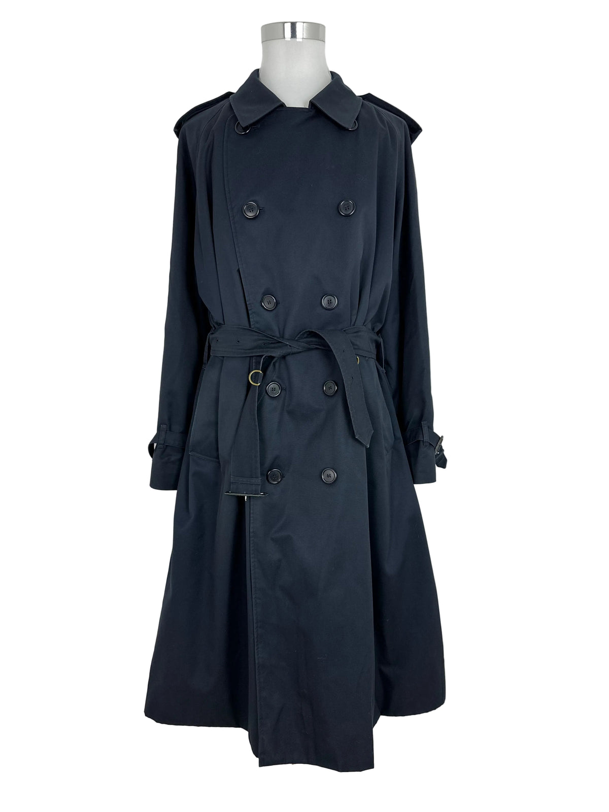 Vintage Burberry Trench Coat Navy Size 60 XXXL