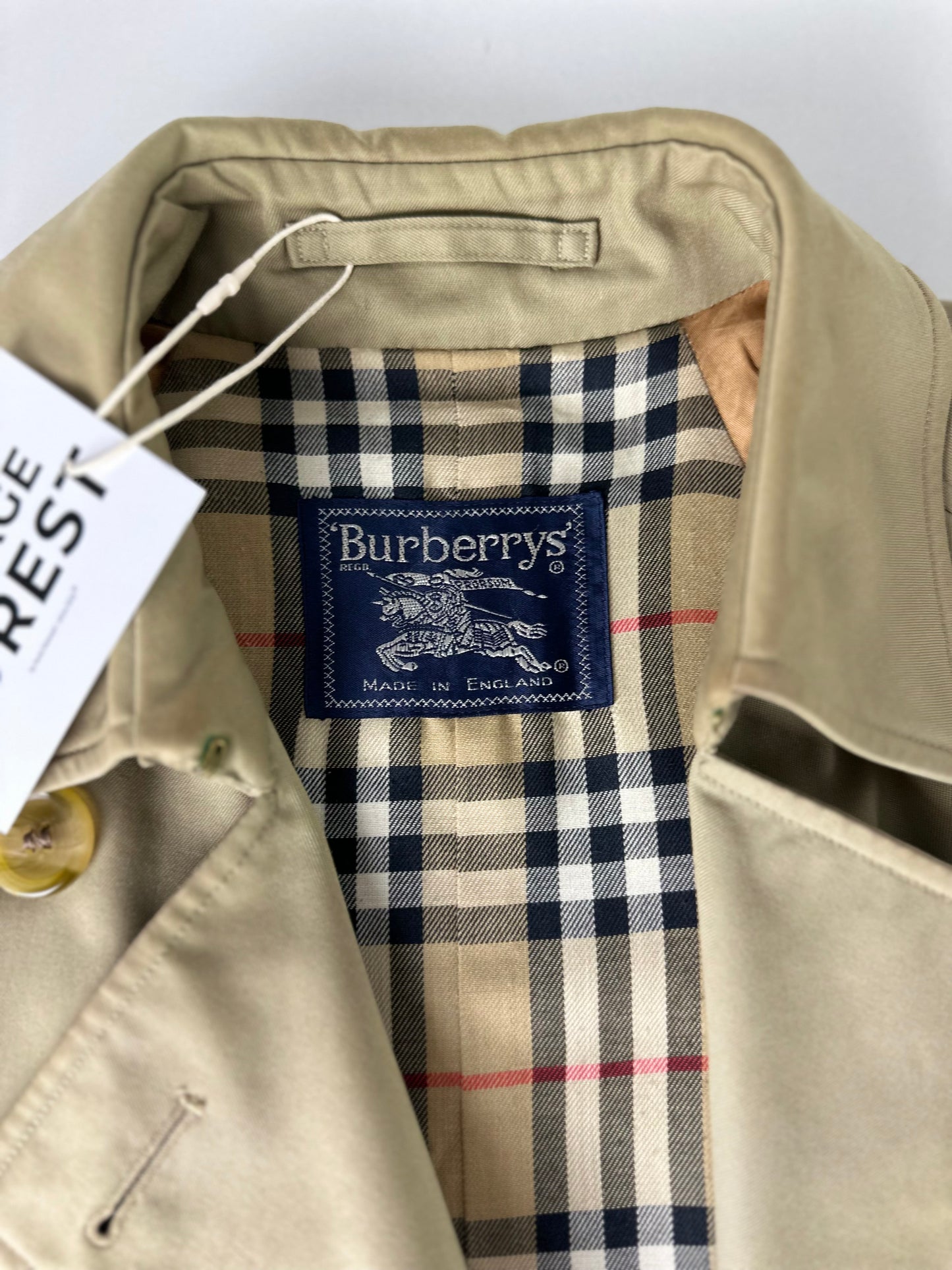 Vintage Burberry Trench Coat Size 10 S