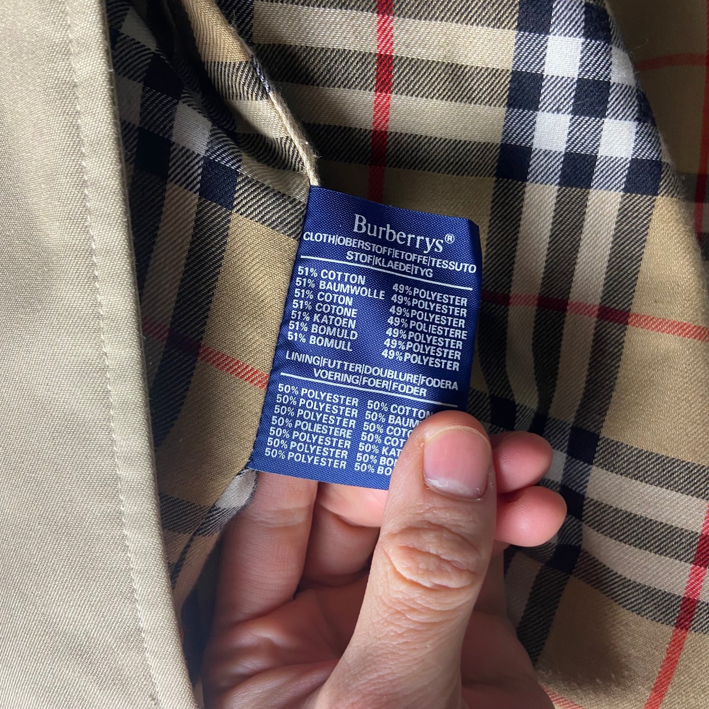 Burberry Trenchcoat Size 56/XL