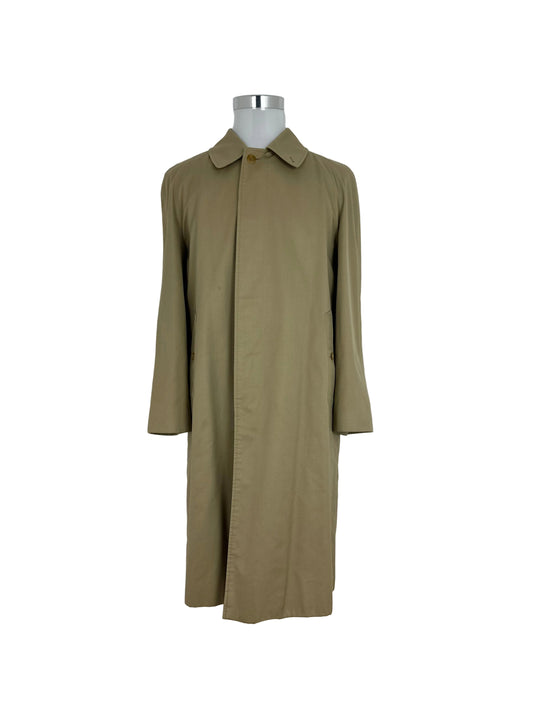 Vintage Burberry Car Coat Beige Size 48 M With Lining