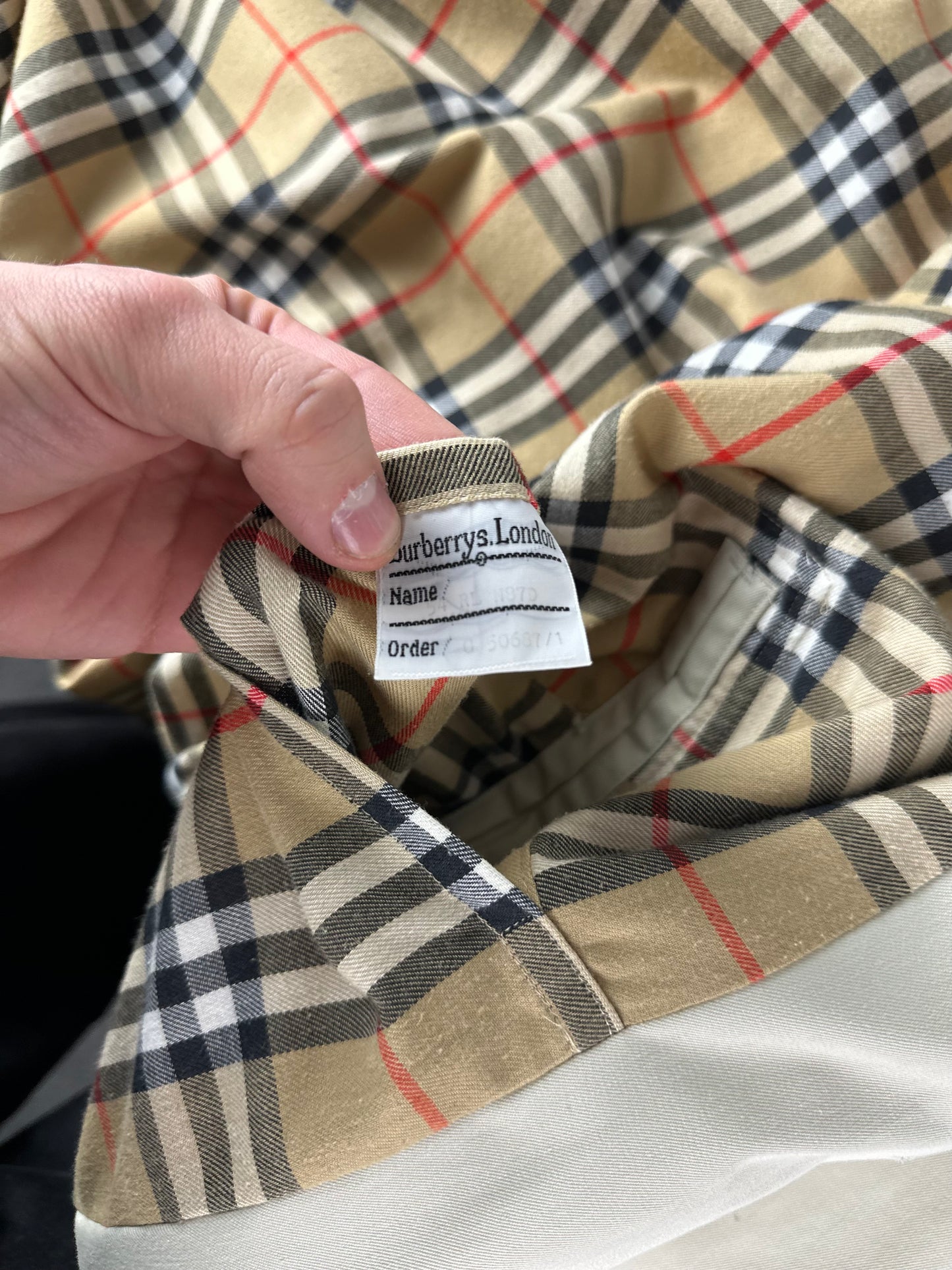 Vintage Burberry Car Coat Creme 52 L