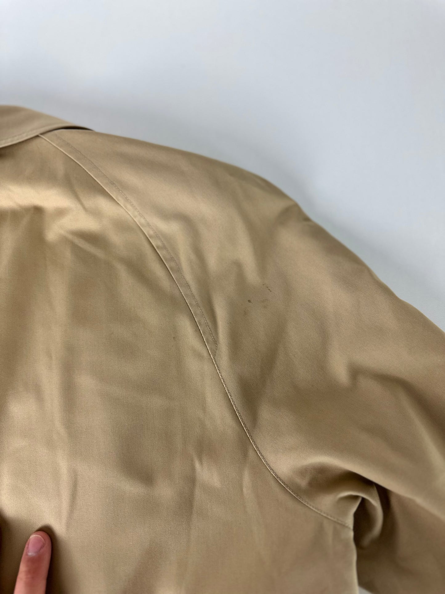 Vintage Burberry Car Coat Size 46 S With Lining