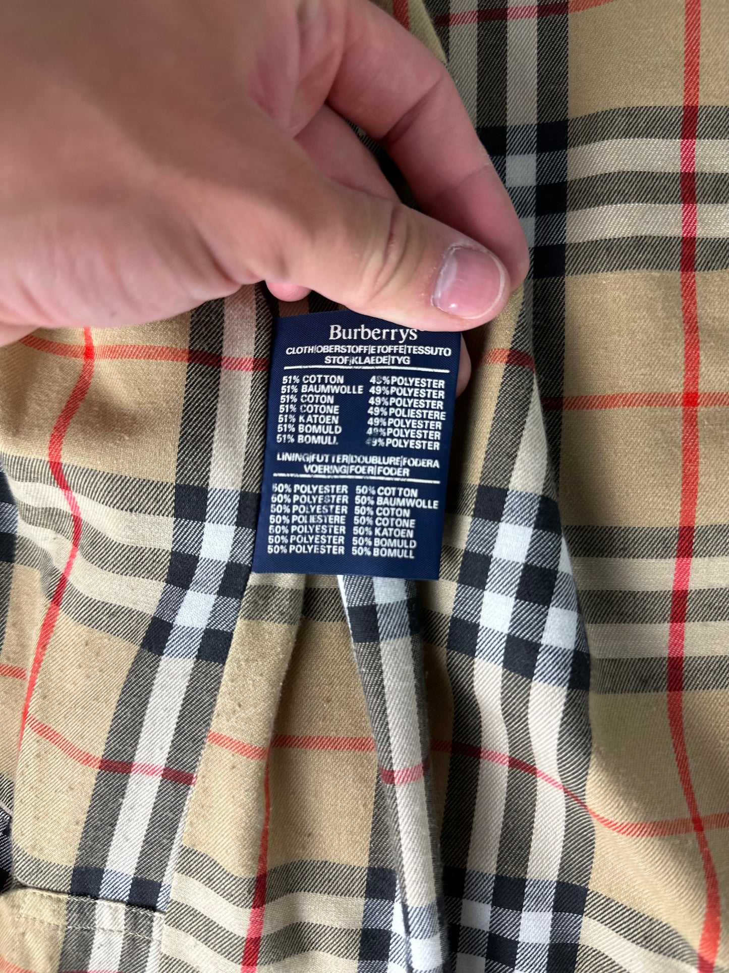 Vintage Burberry Trench Coat Size 48 M