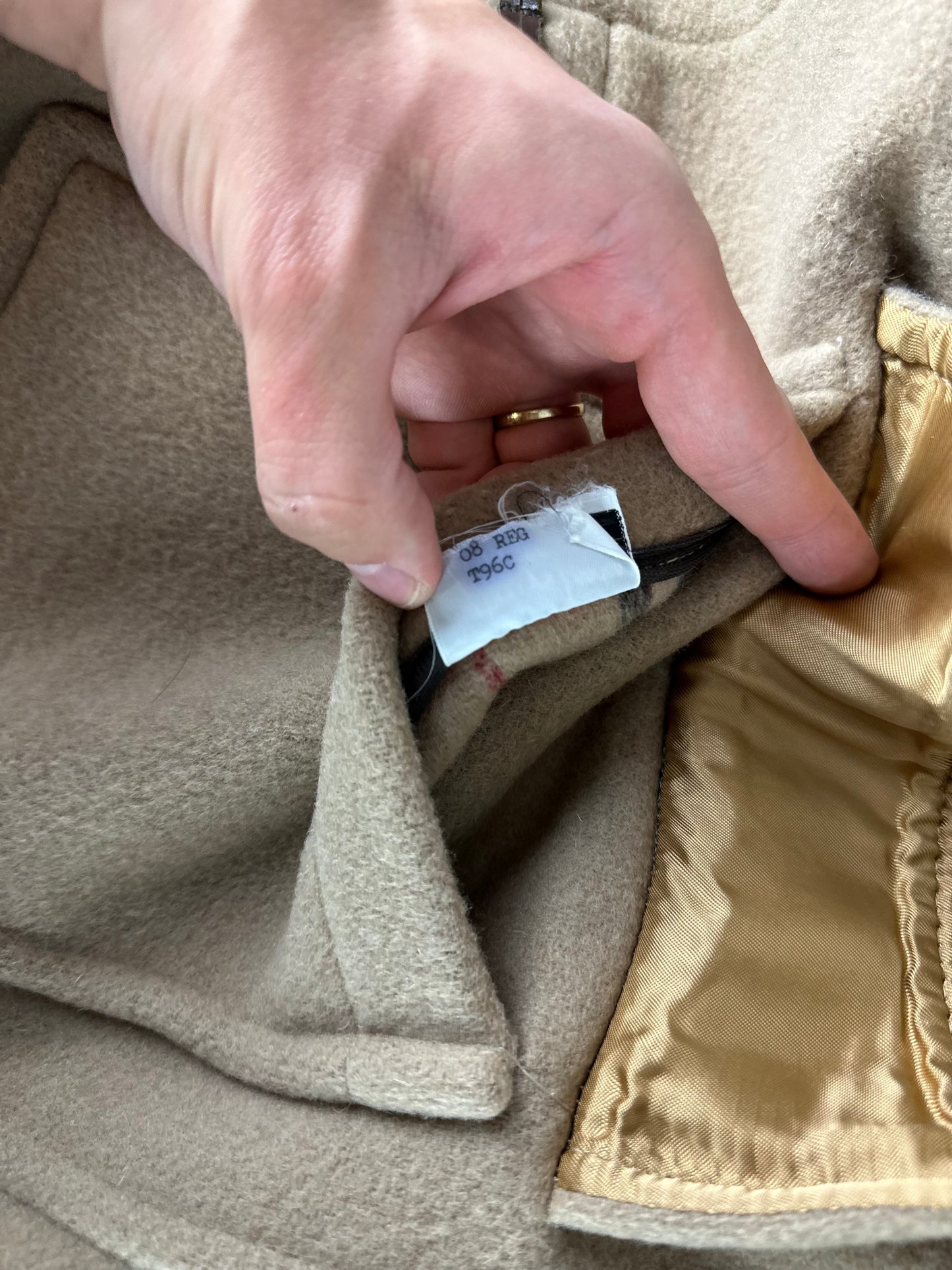 Vintage Burberry Duffle Coat Size 12 M