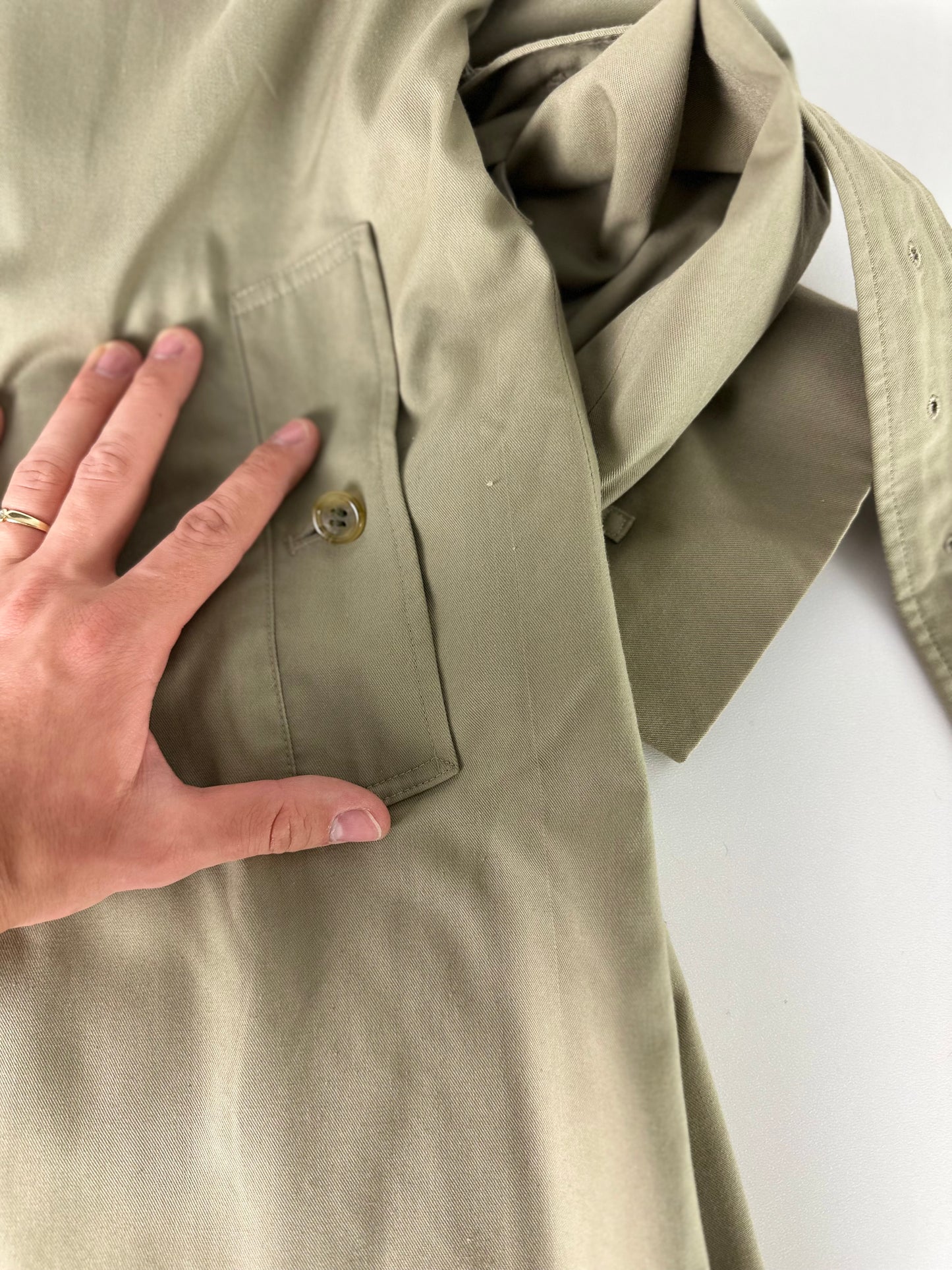 Vintage Burberry Trench Coat Size 14 L