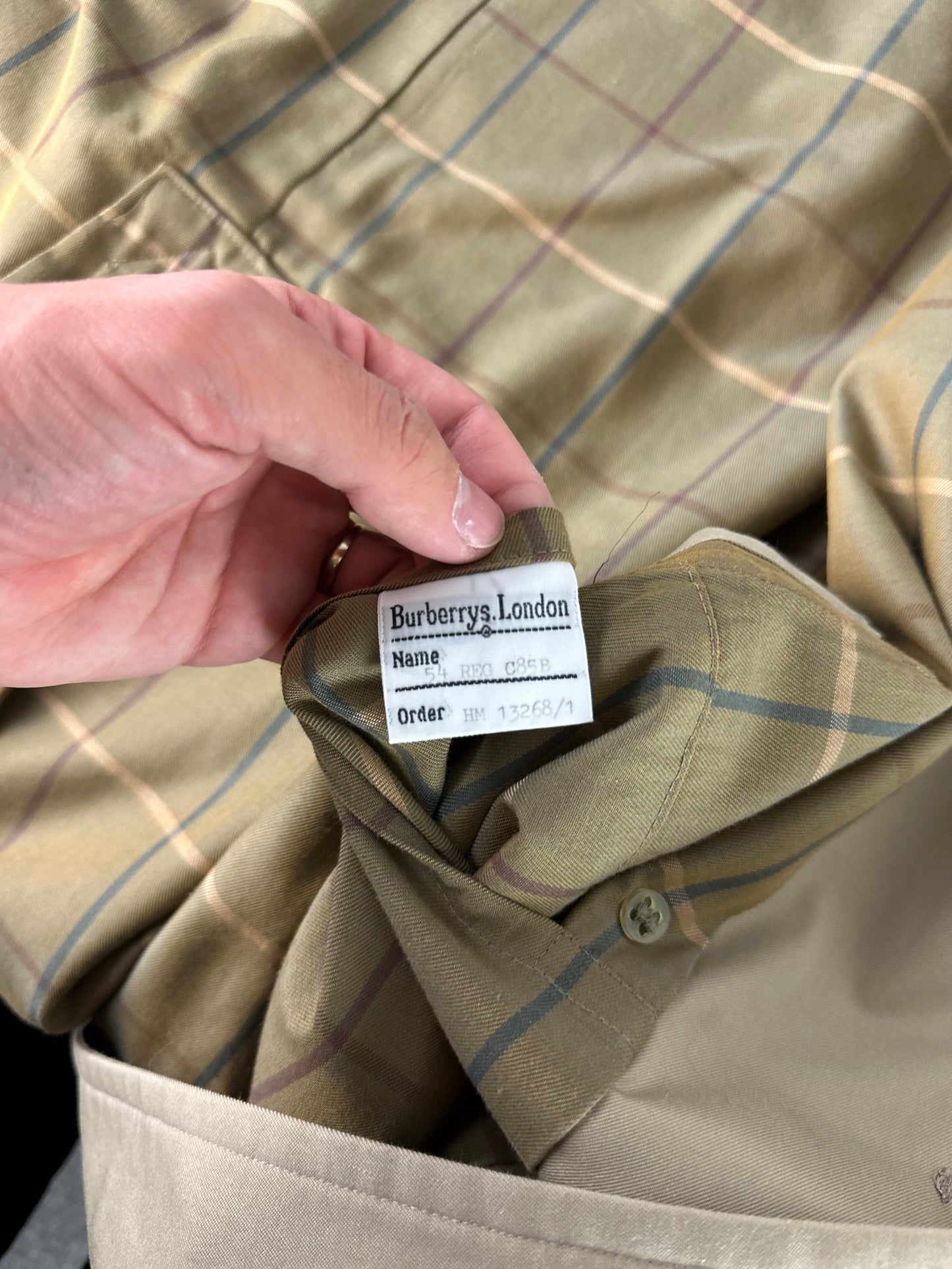 Vintage Burberry Trench Coat Size 54 XL
