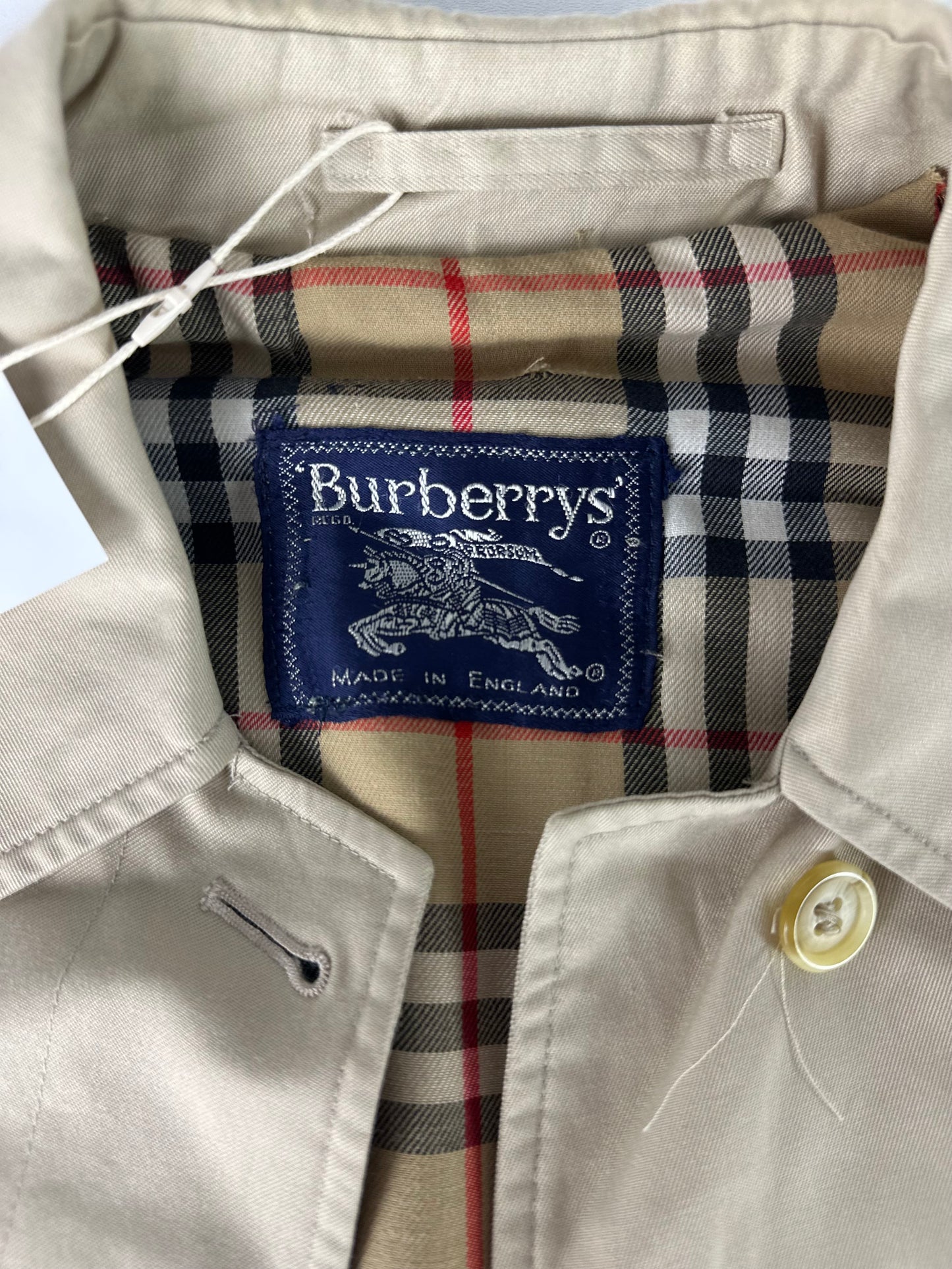 Vintage Burberry Car Coat Size 6 XXS