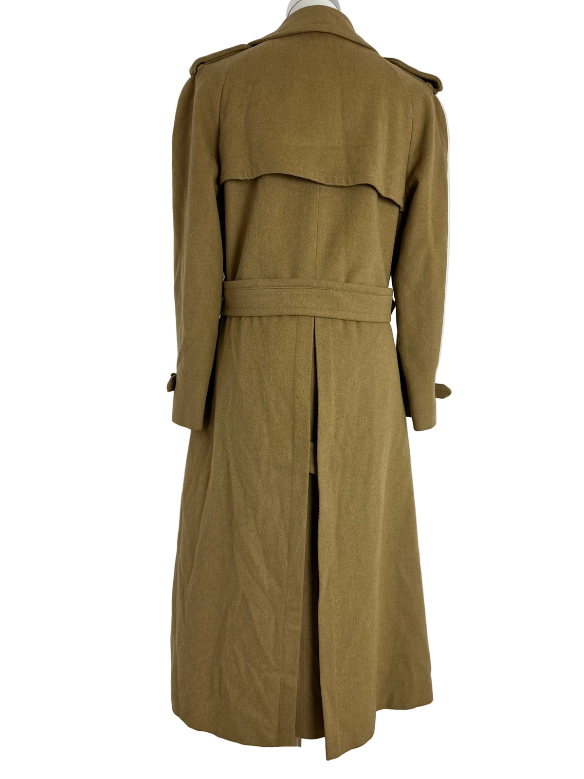 Vintage Burberry Wool Coat Beige Size 12 M