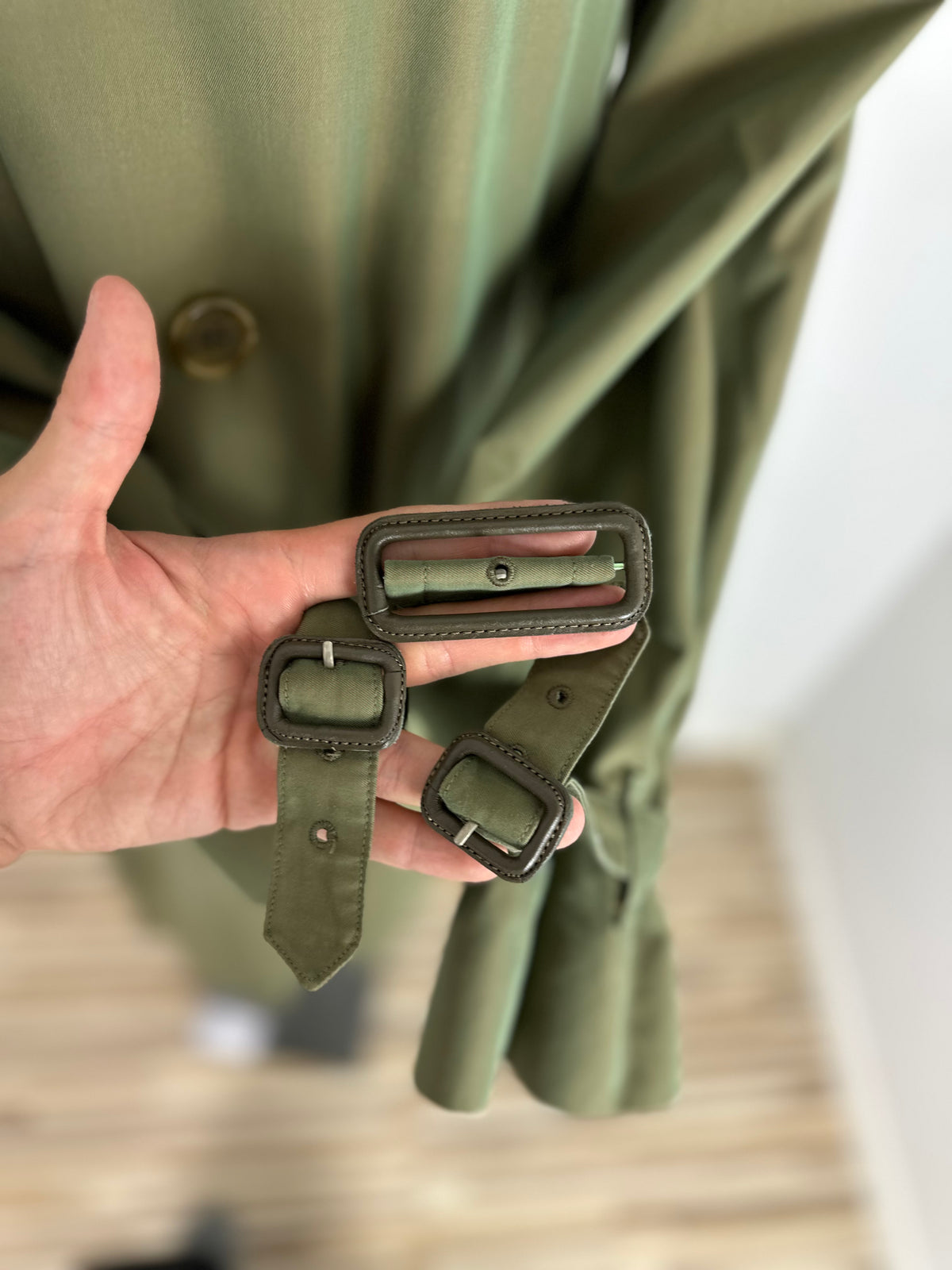 Vintage Burberry Trench Coat Khaki Size 52 L