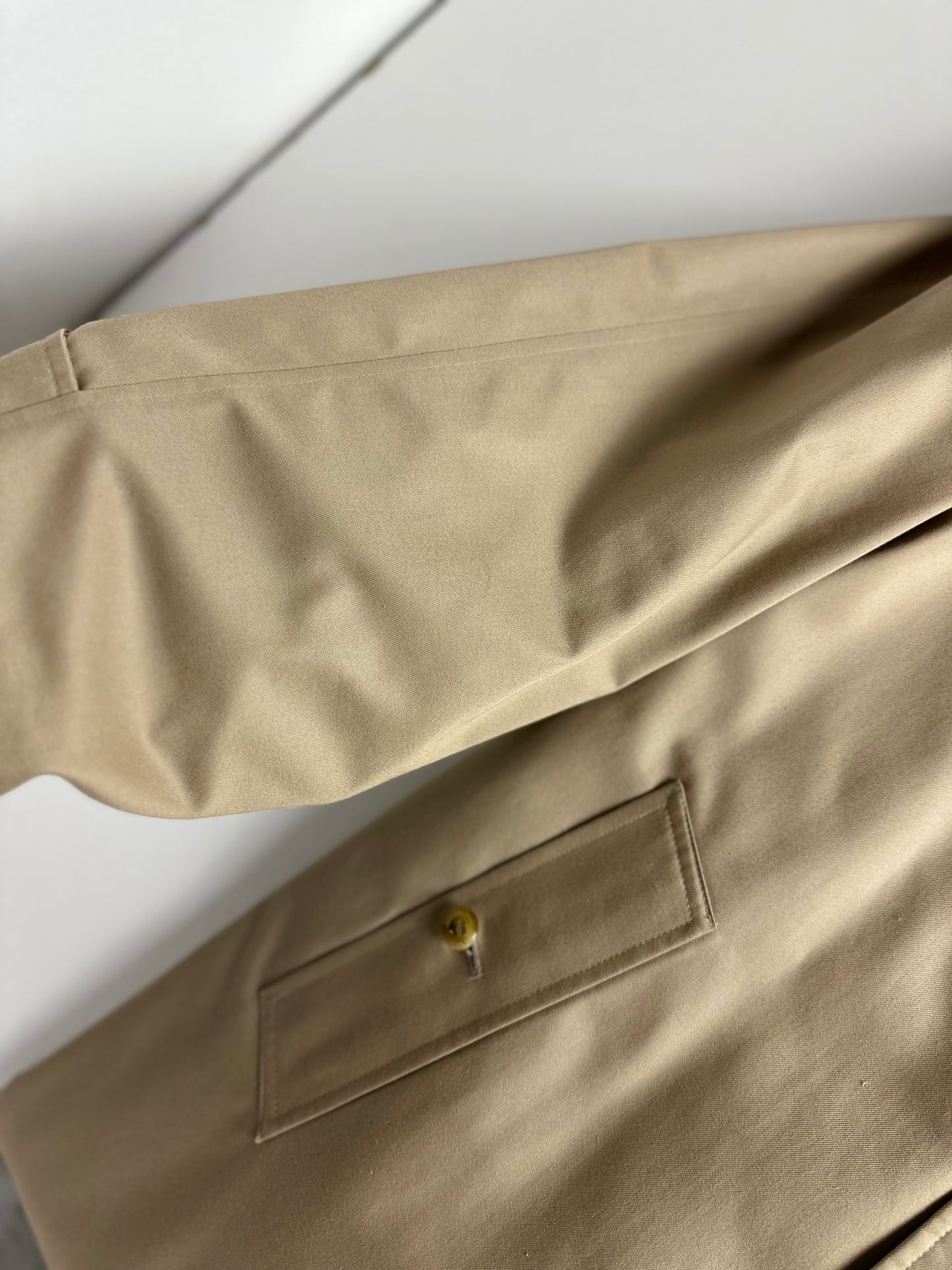 Vintage Burberry Car Coat Beige Size 52 L With Lining