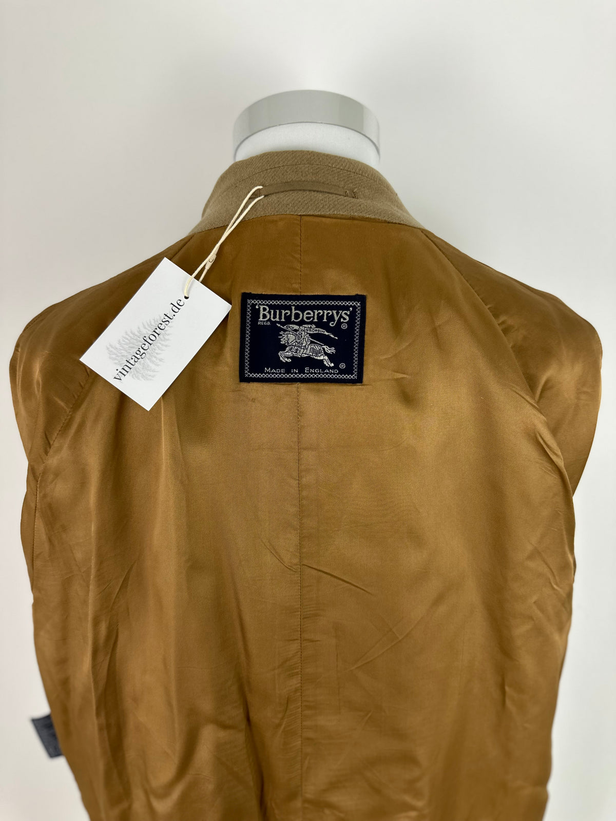 Vintage Burberry Wool Coat Brown Size 48 M