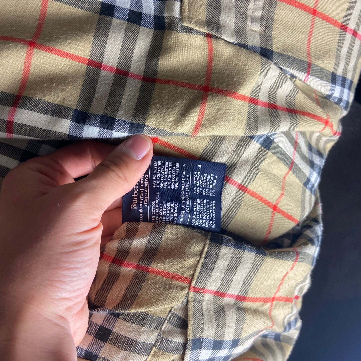 Burberrys Trenchcoat (50/L) including Inlet