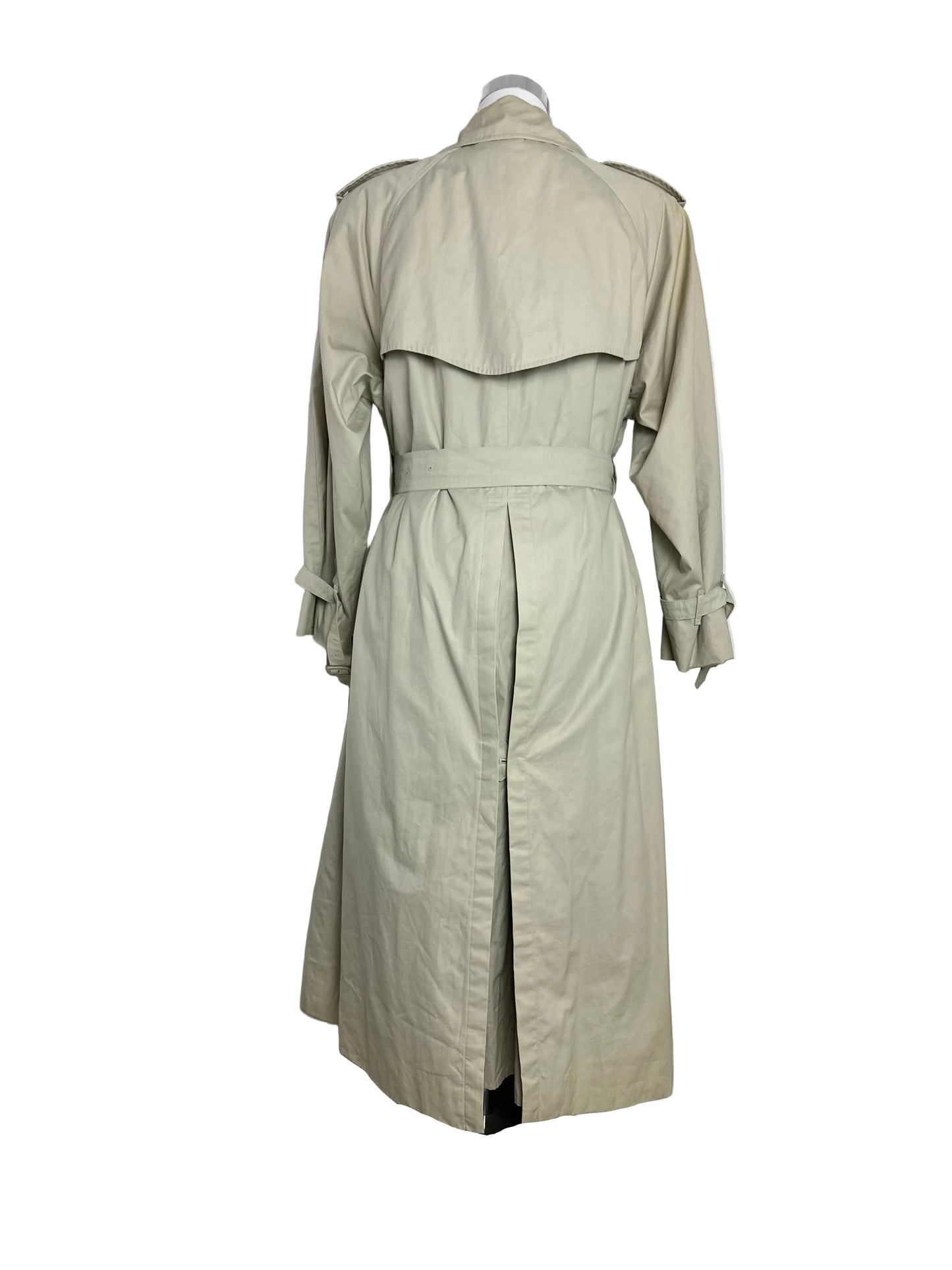 Vintage Burberry Trench Coat Size 14 L With Lining